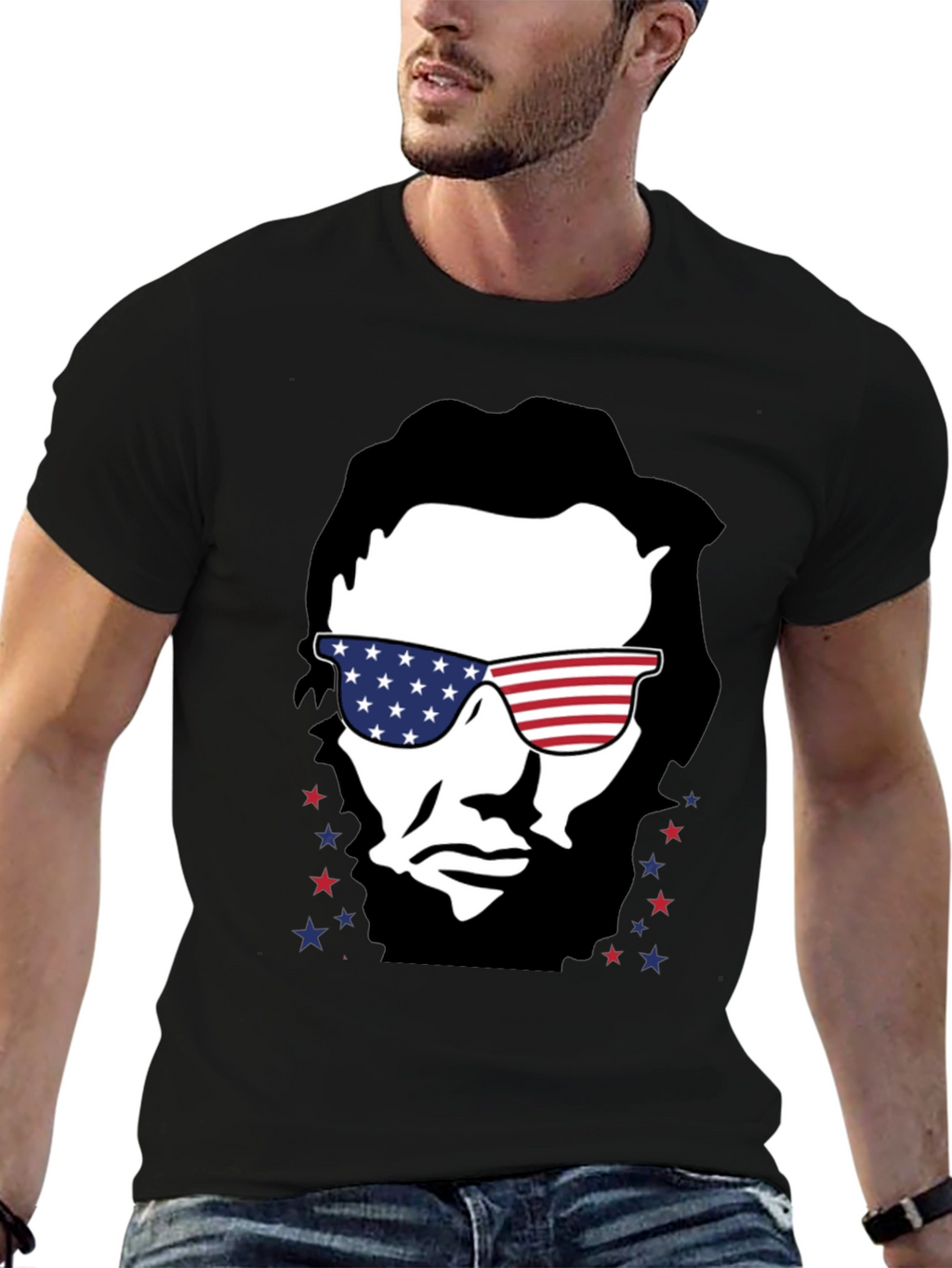 American Lincoln T-Shirt Patriotic USA Tee