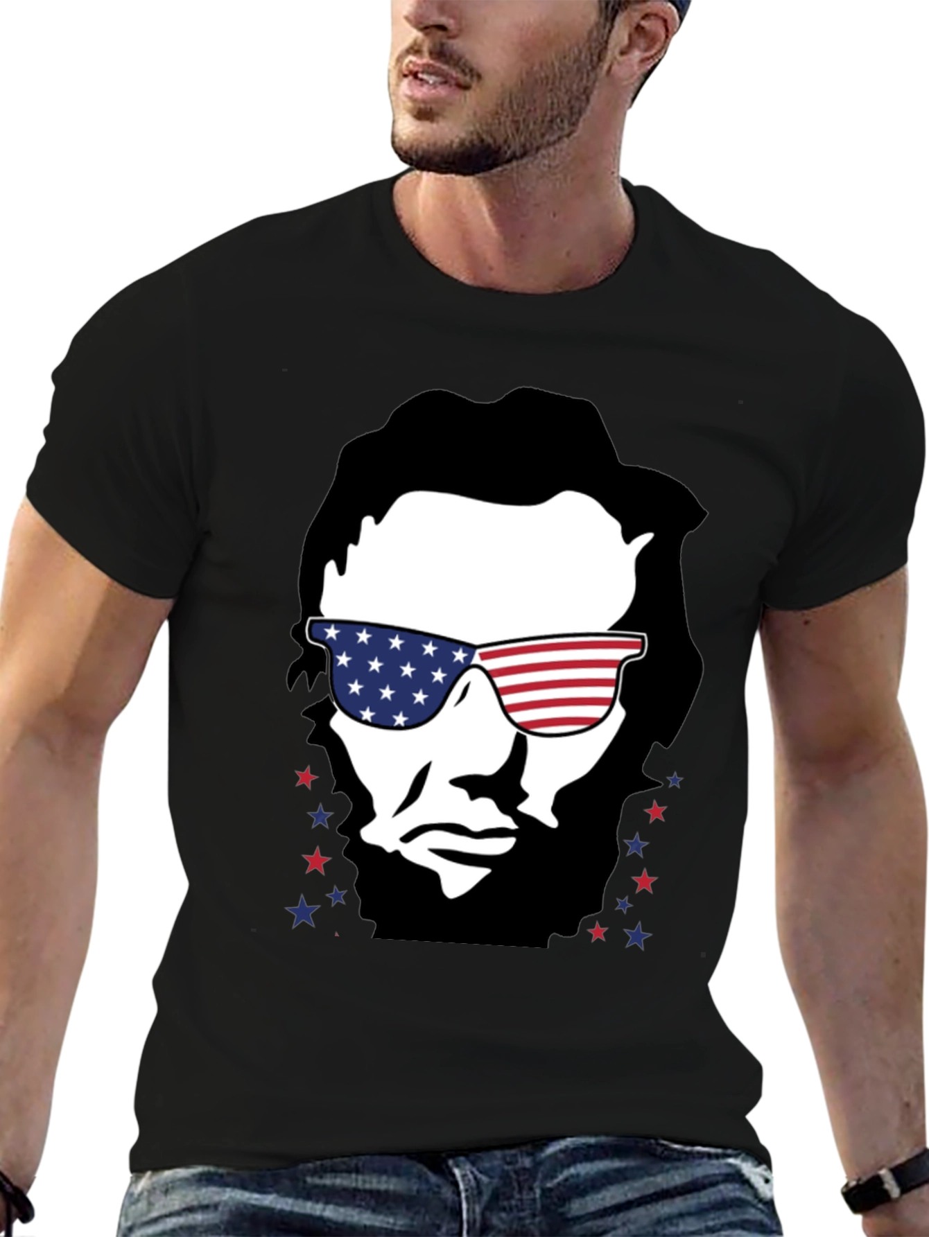 American Lincoln T-Shirt Patriotic USA Tee