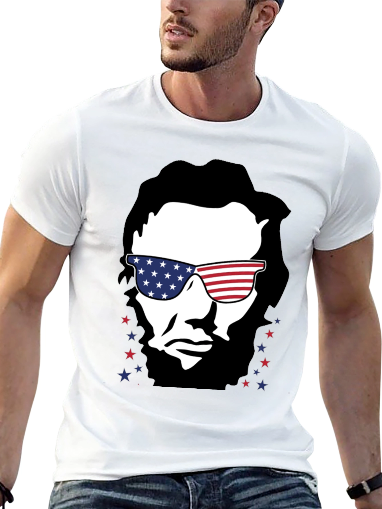 American Lincoln T-Shirt Patriotic USA Tee
