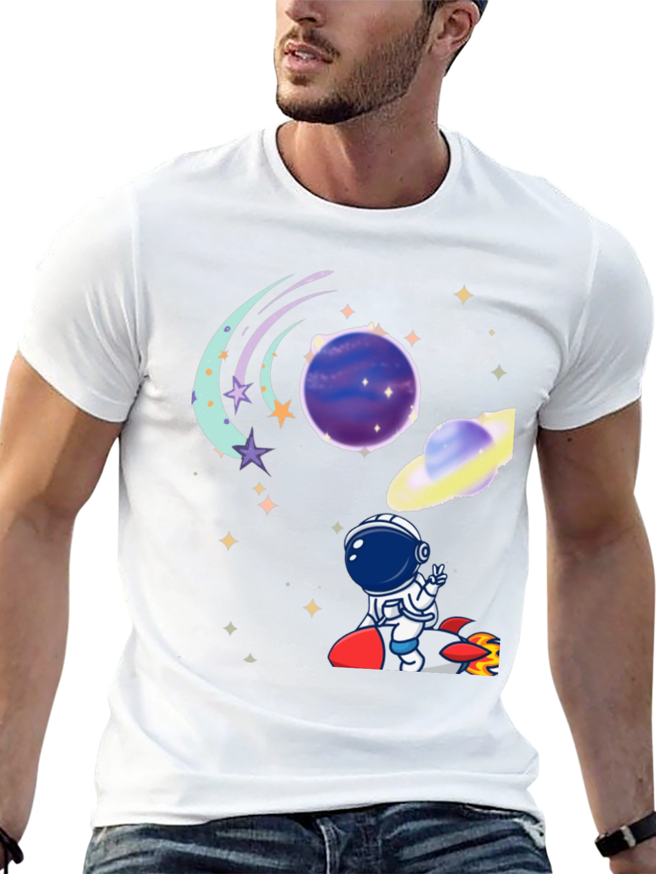 Space Astronaut T-Shirt - Galaxy Adventure