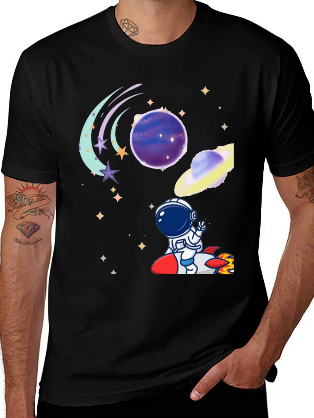 Space Astronaut T-Shirt - Galaxy Adventure