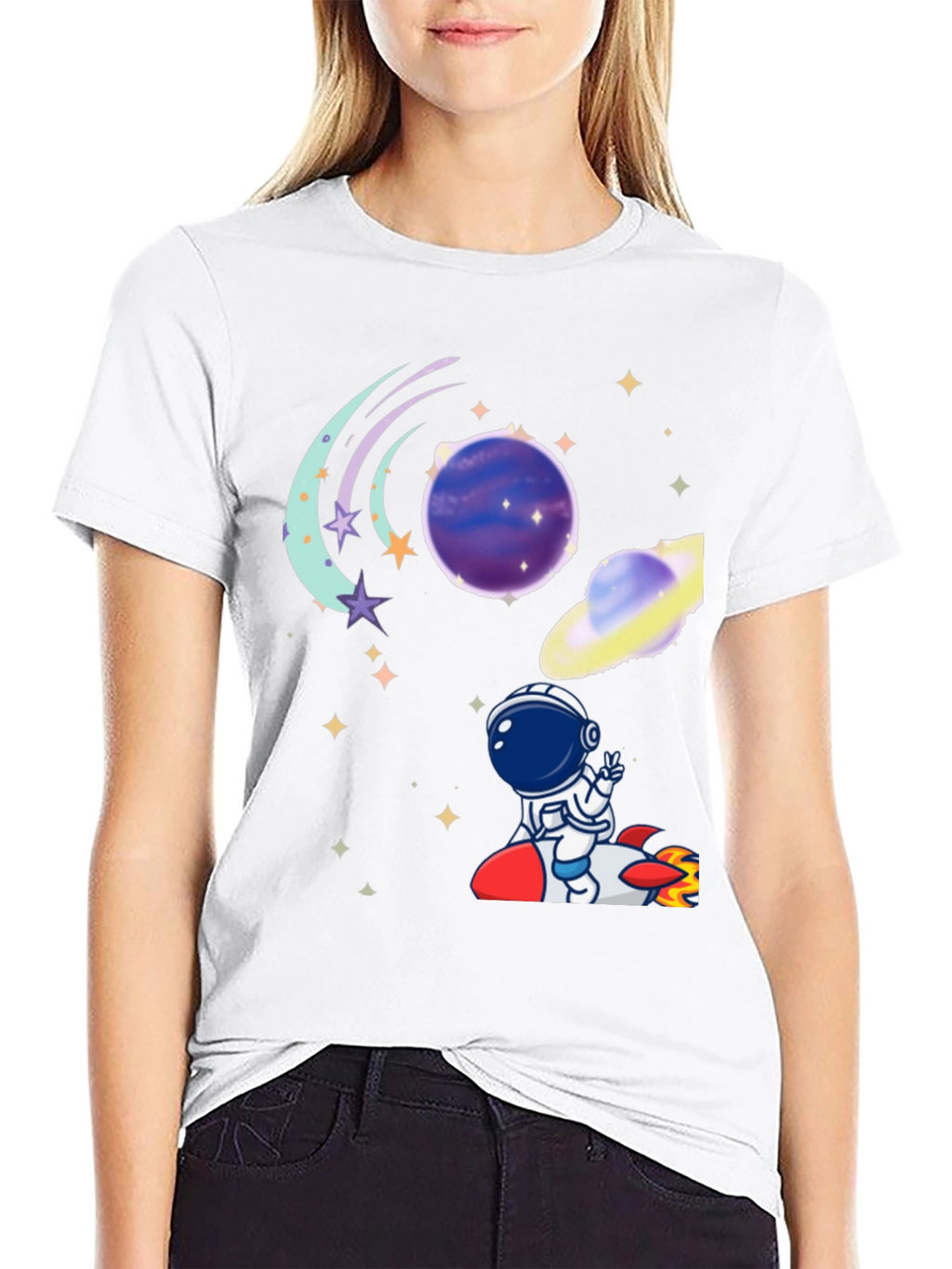Space Astronaut T-Shirt - Galaxy Adventure