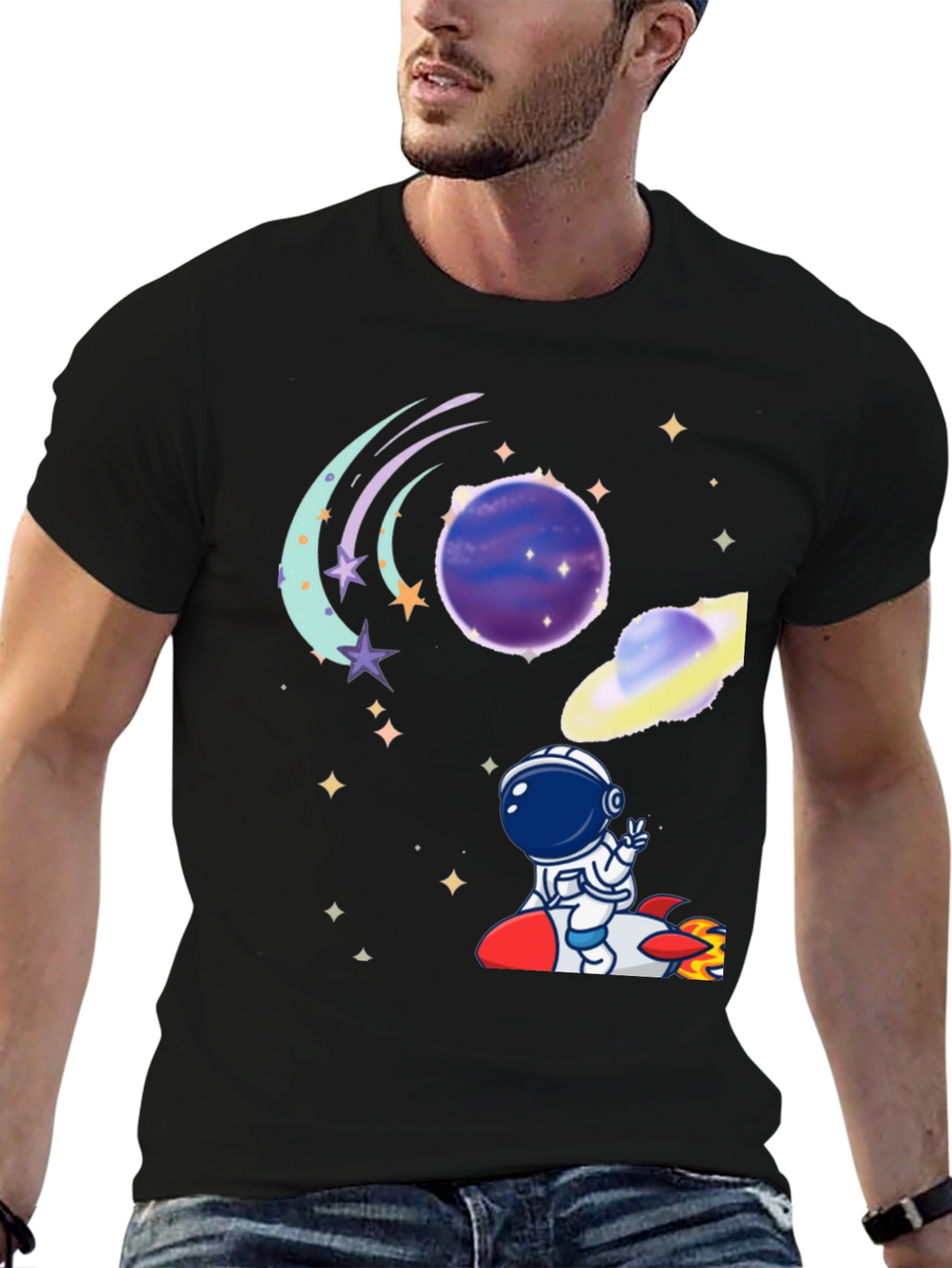 Space Astronaut T-Shirt - Galaxy Adventure