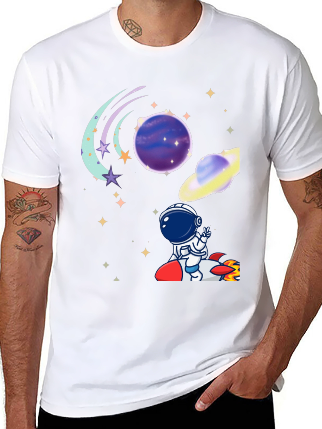 Space Astronaut T-Shirt - Galaxy Adventure