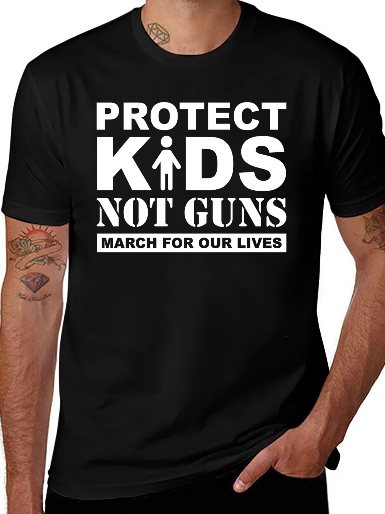Protect Kids Not Guns T-Shirt - March For Our Lives