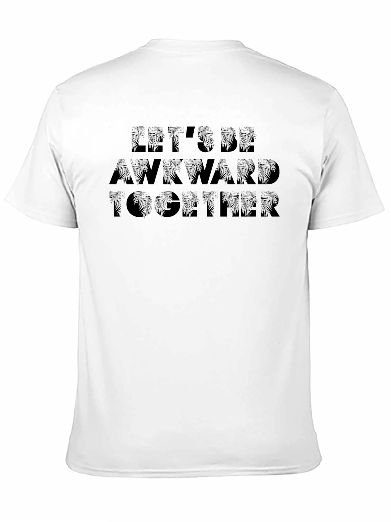 Awkward Together Black Graphic Tee