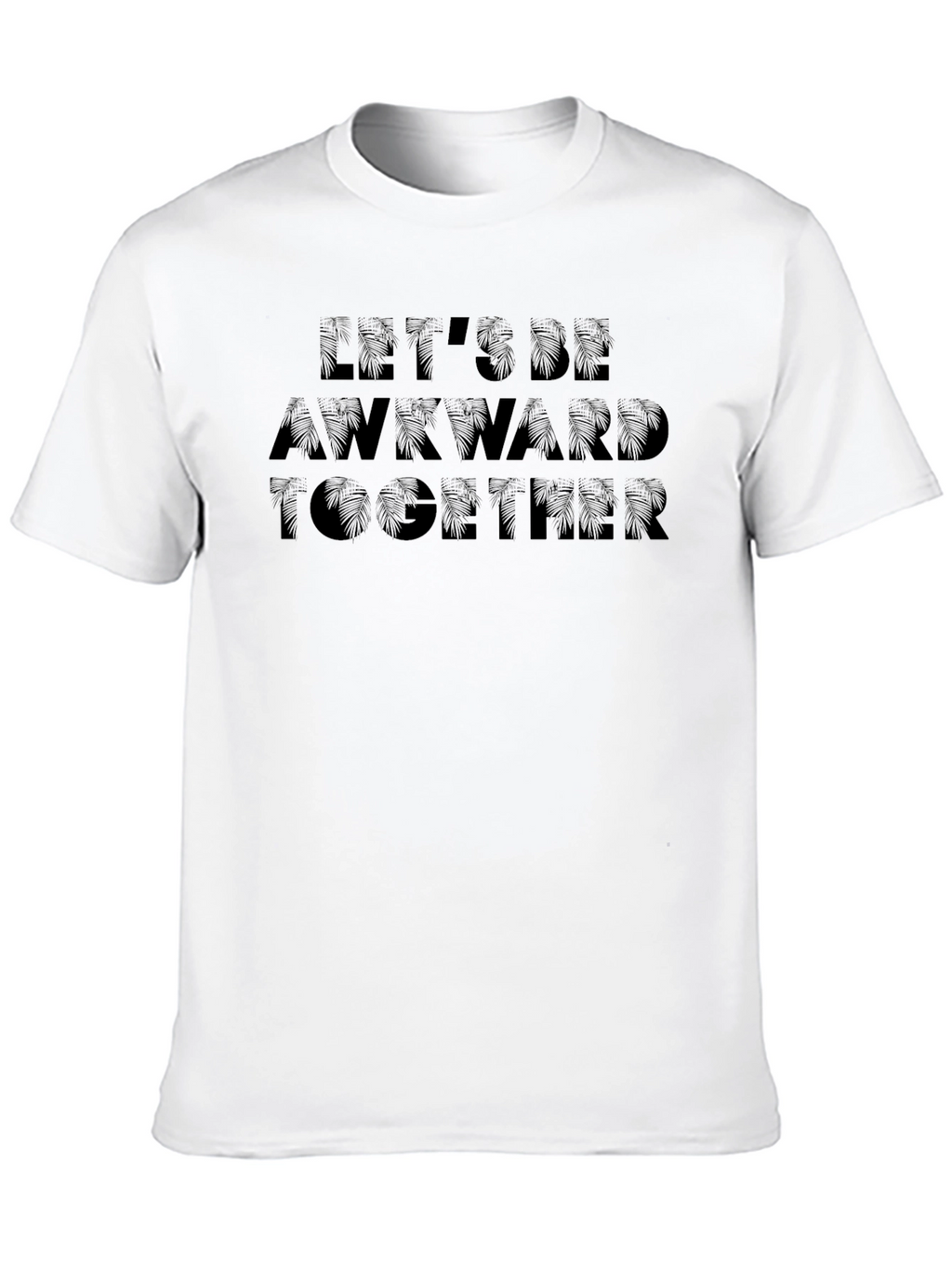 Awkward Together Black Graphic Tee