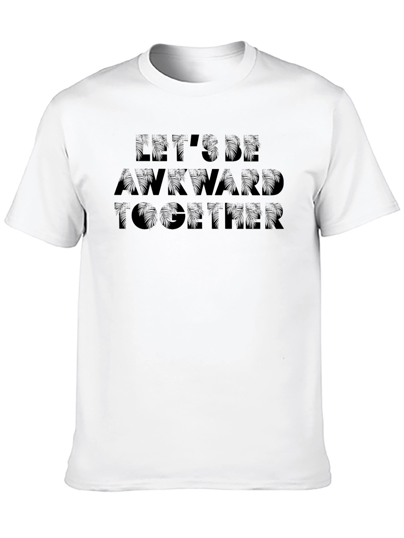 Awkward Together Black Graphic Tee