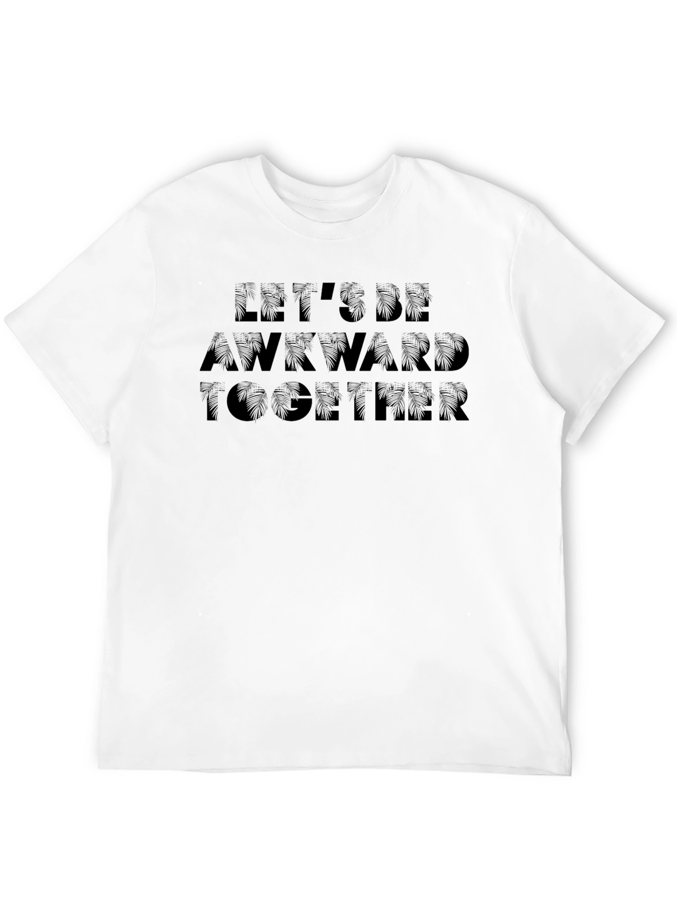 Awkward Together Black Graphic Tee
