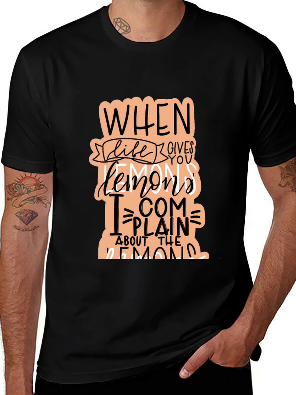 Funny When Life Gives You Lemons Graphic T-Shirt