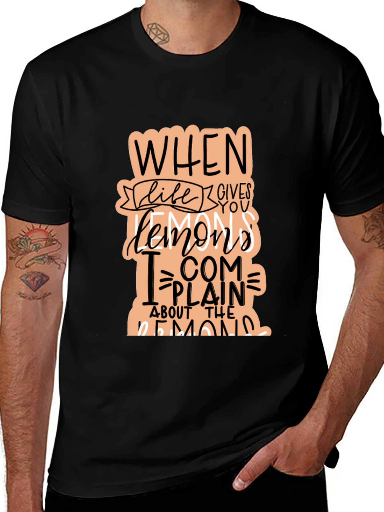 Funny When Life Gives You Lemons Graphic T-Shirt