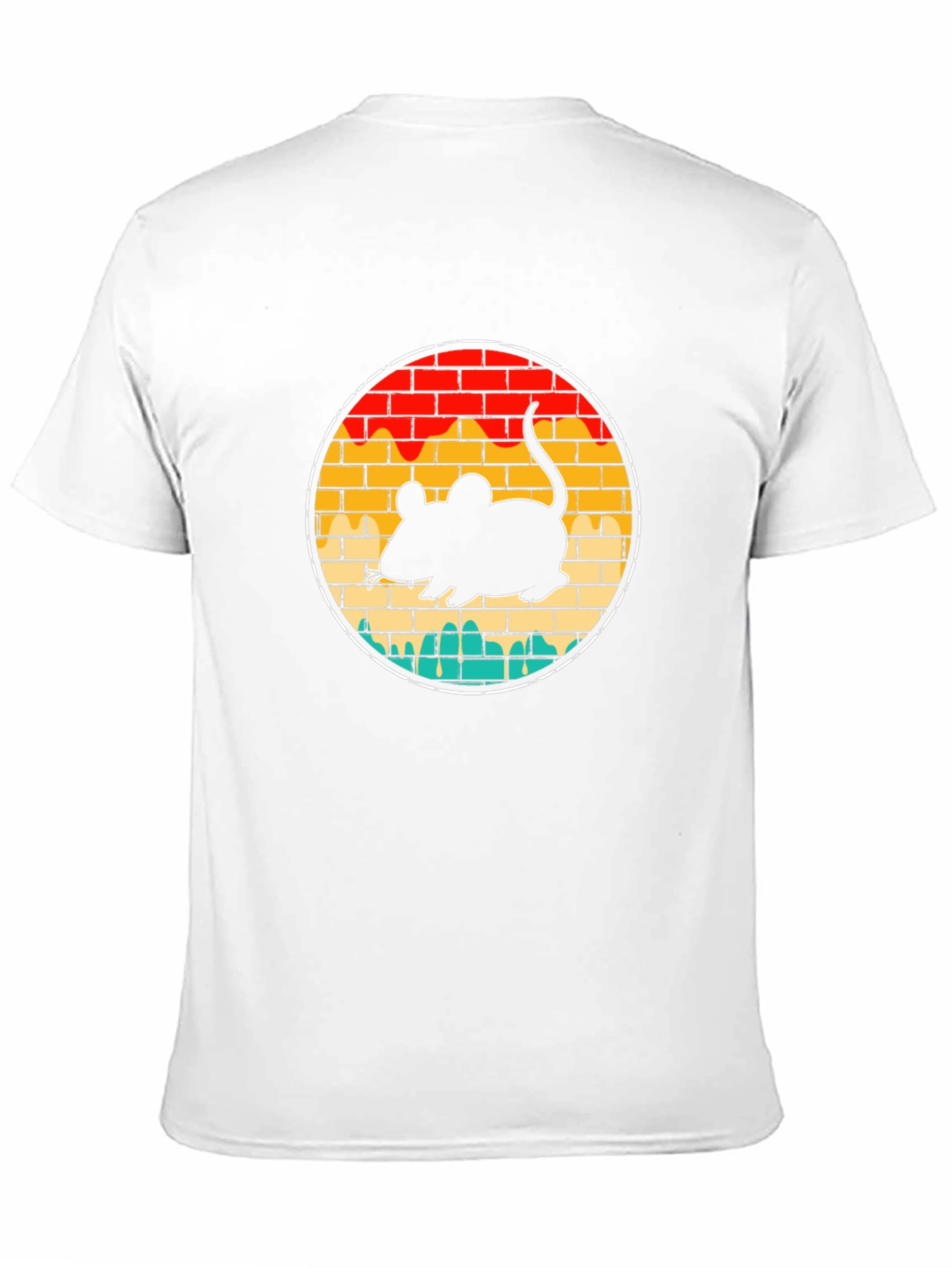 Retro Mouse Graphic Tee - Vintage Style