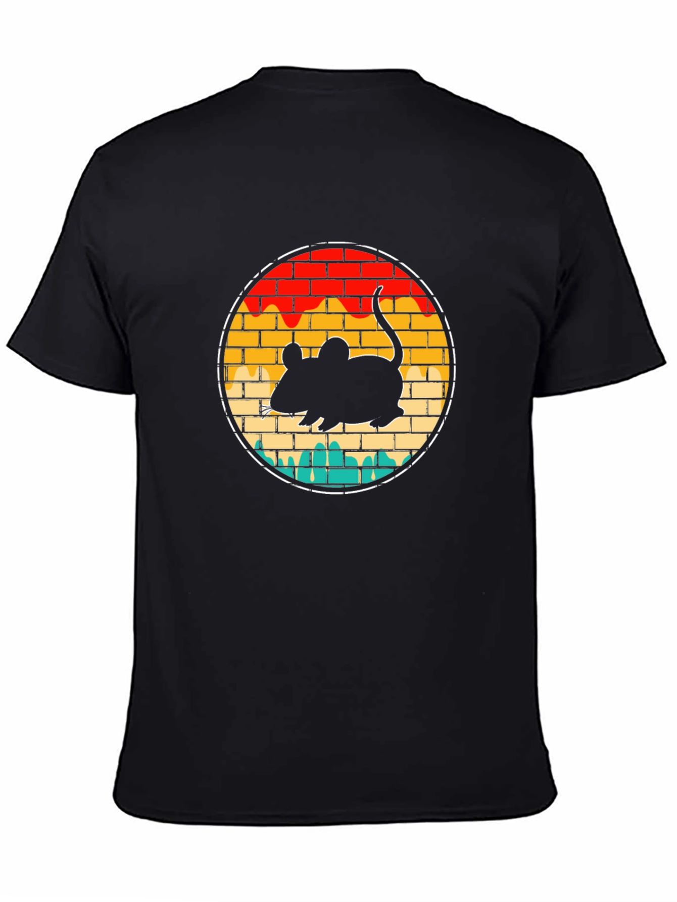 Retro Mouse Graphic Tee - Vintage Style
