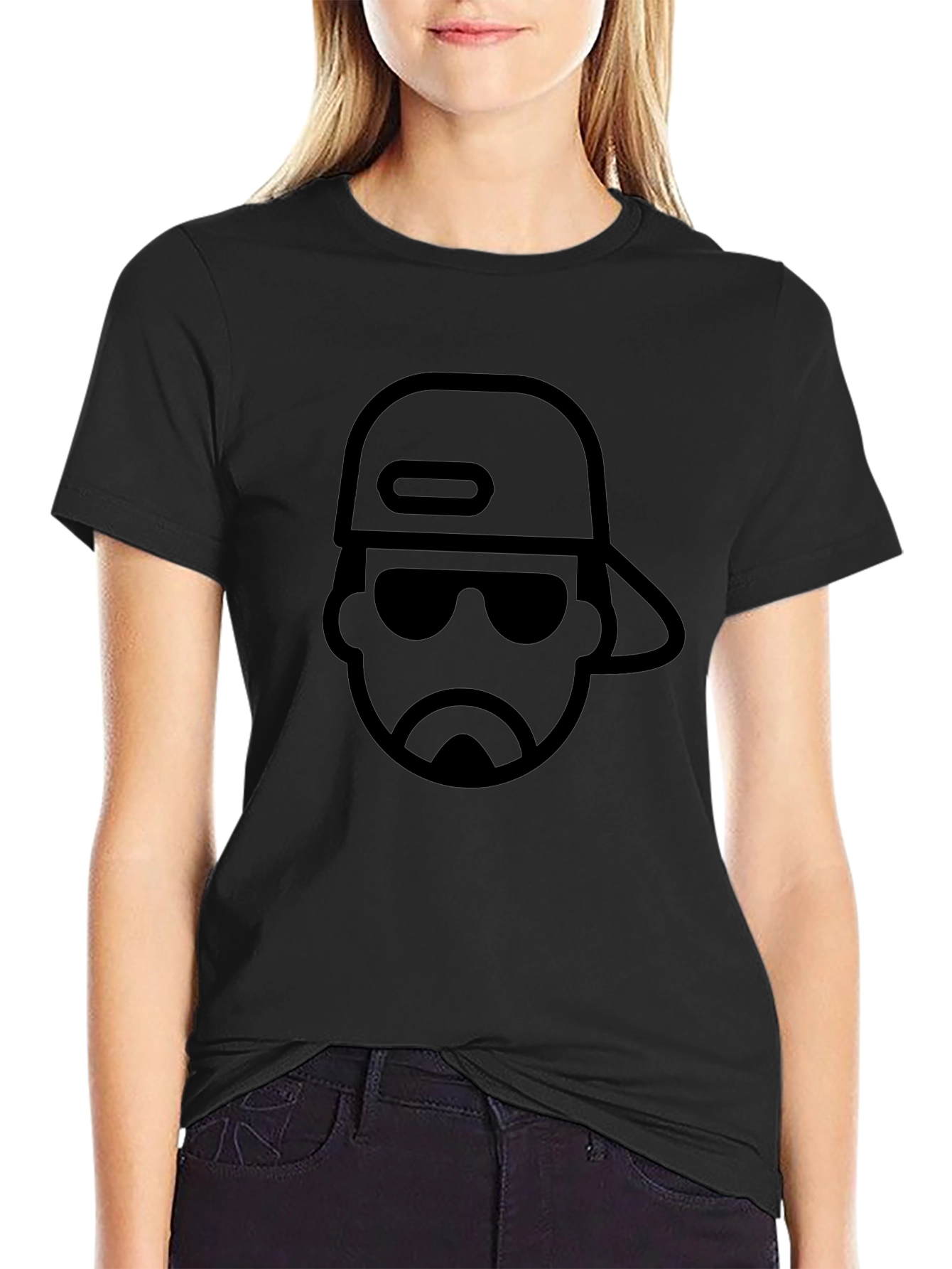 Cool Dude Graphic Tee - Black Cotton T-Shirt