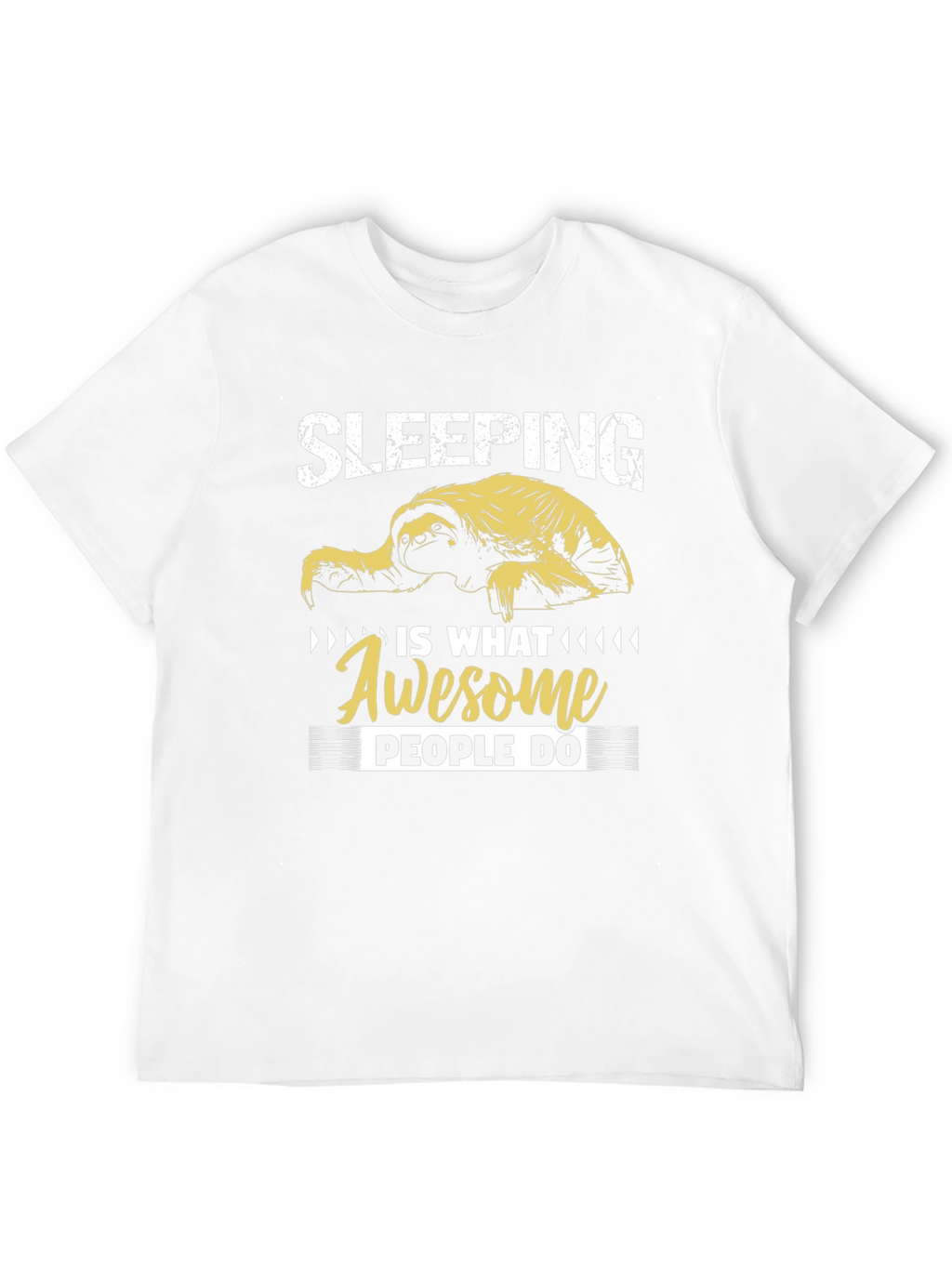 Sleeping Sloth Awesome People Tee