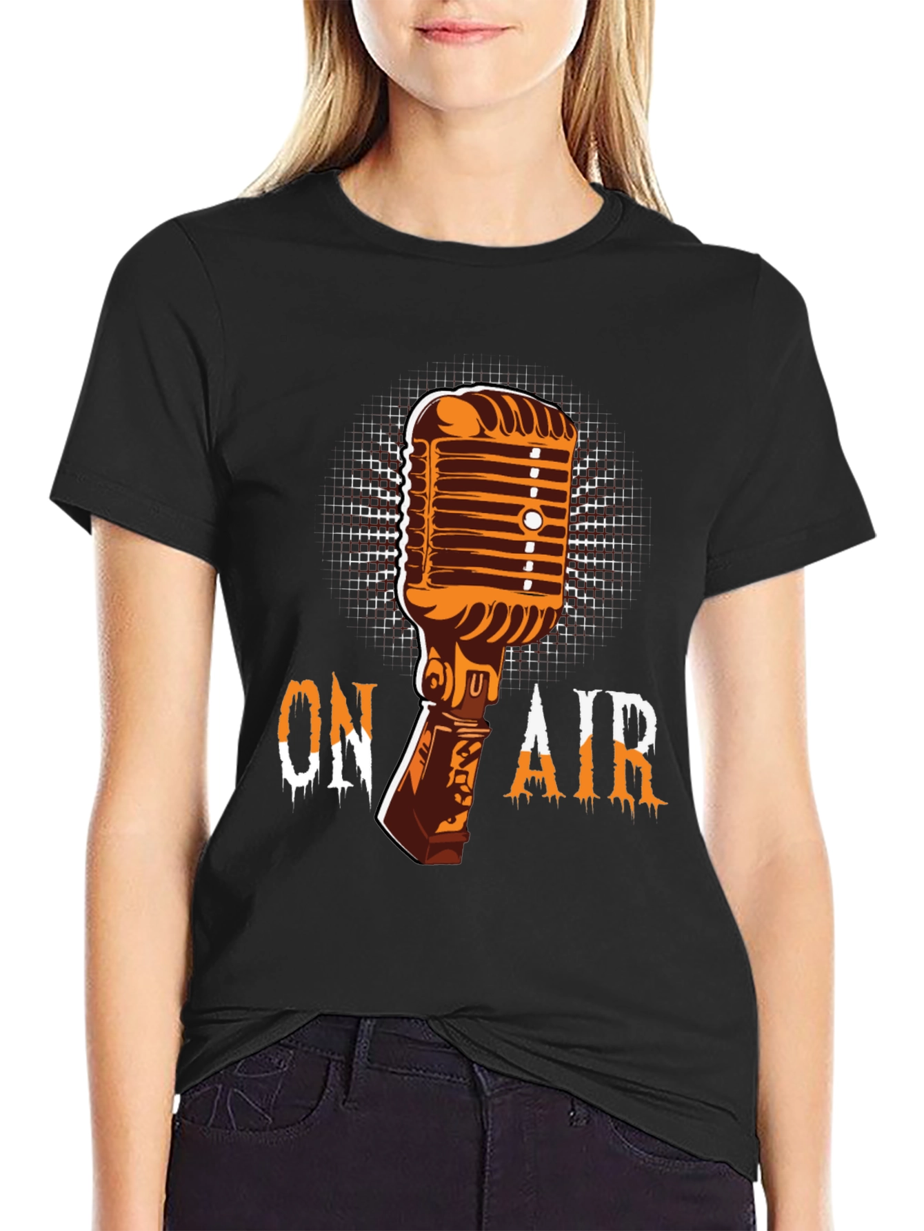 Vintage Microphone T-Shirt - On Air Broadcast Tee