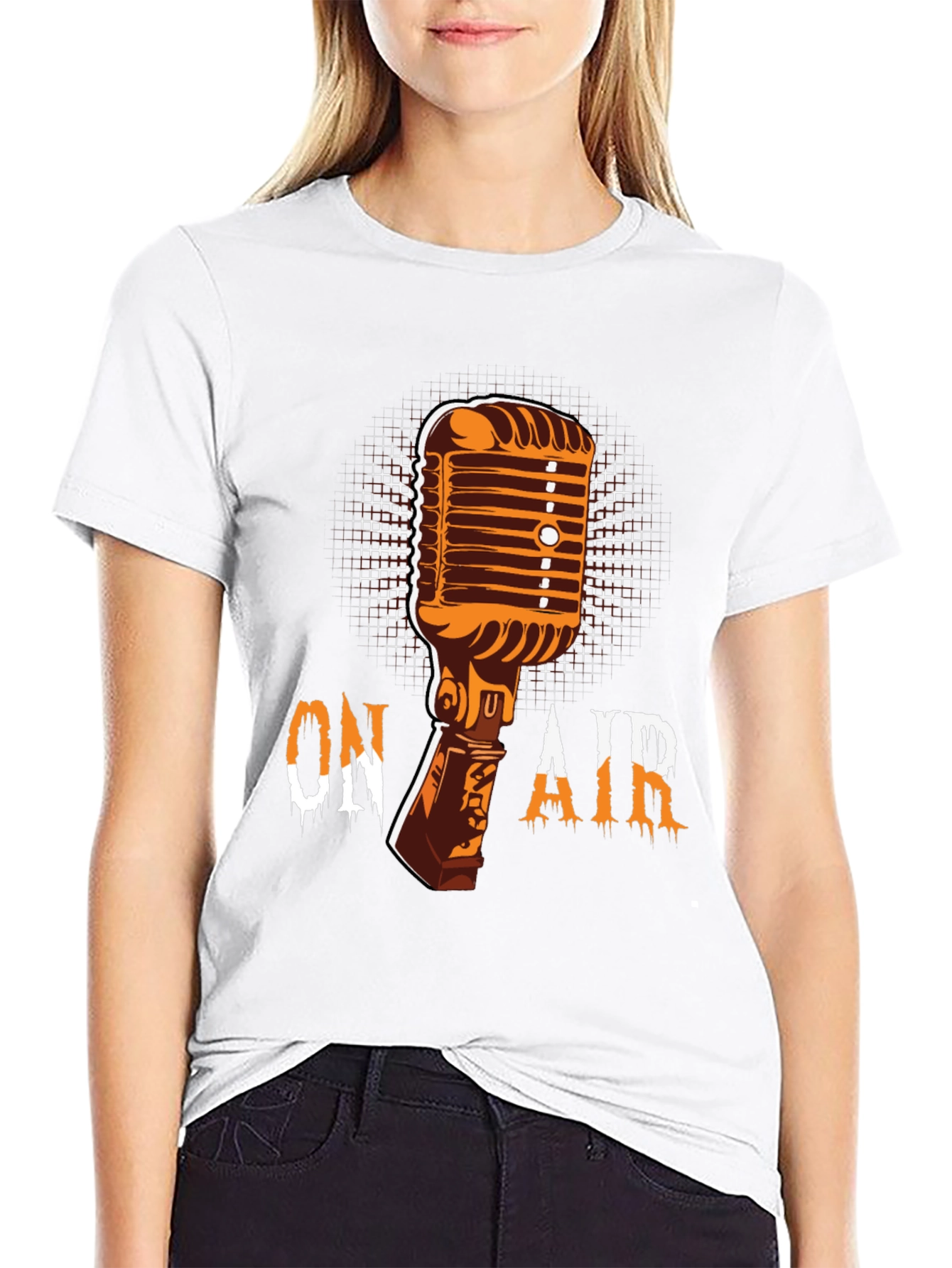 Vintage Microphone T-Shirt - On Air Broadcast Tee