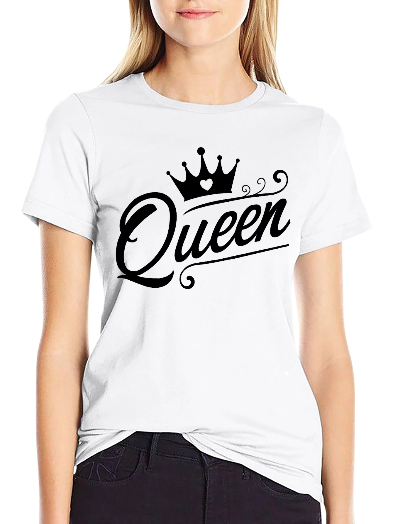 Queen Crown Black T-Shirt