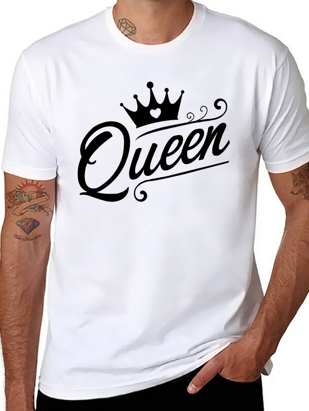 Queen Crown Black T-Shirt