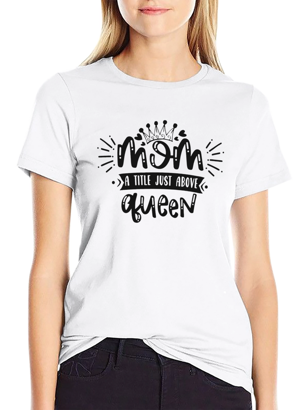 Mens Classic Black Crew Neck T-Shirt