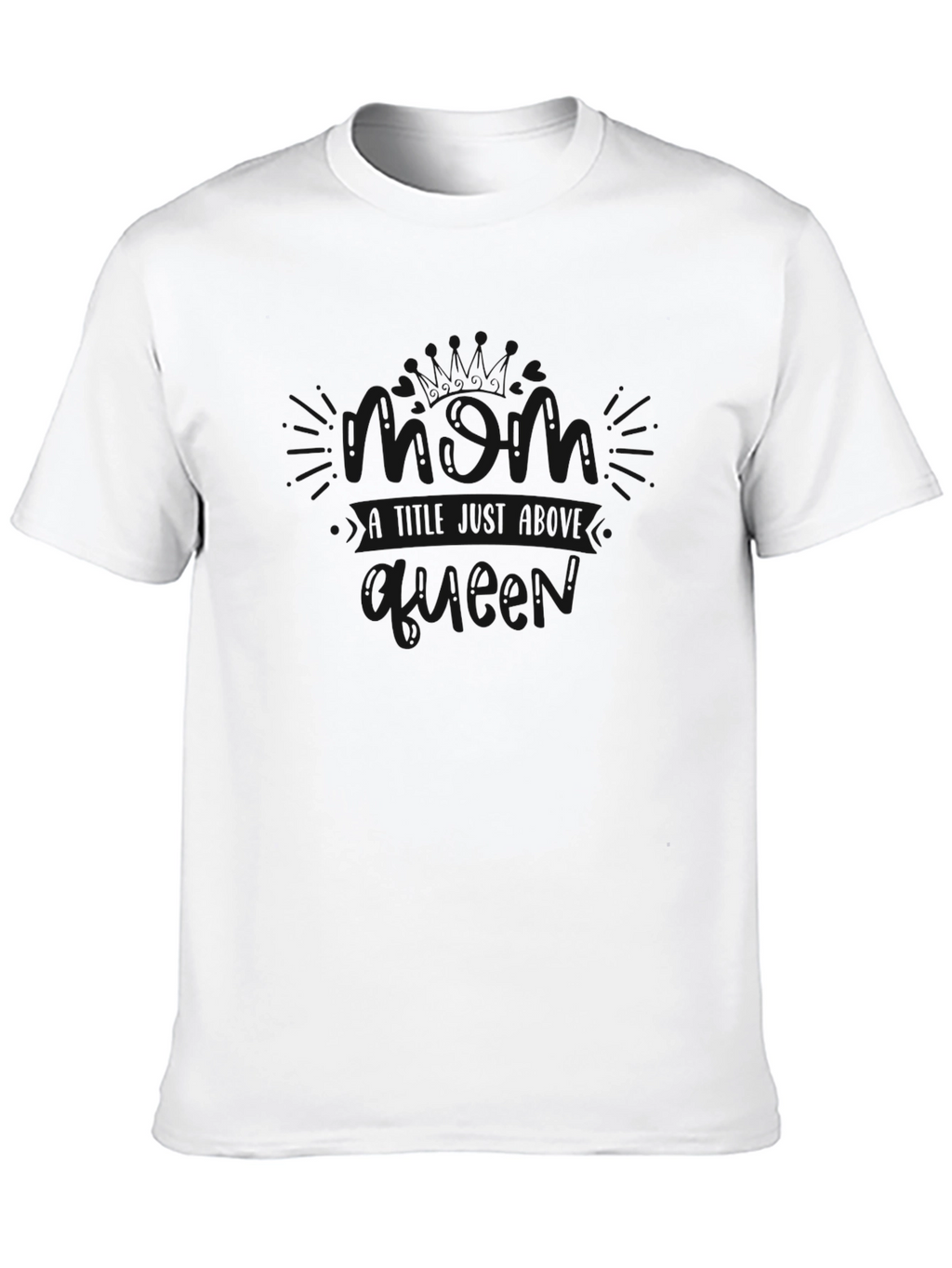 Mens Classic Black Crew Neck T-Shirt