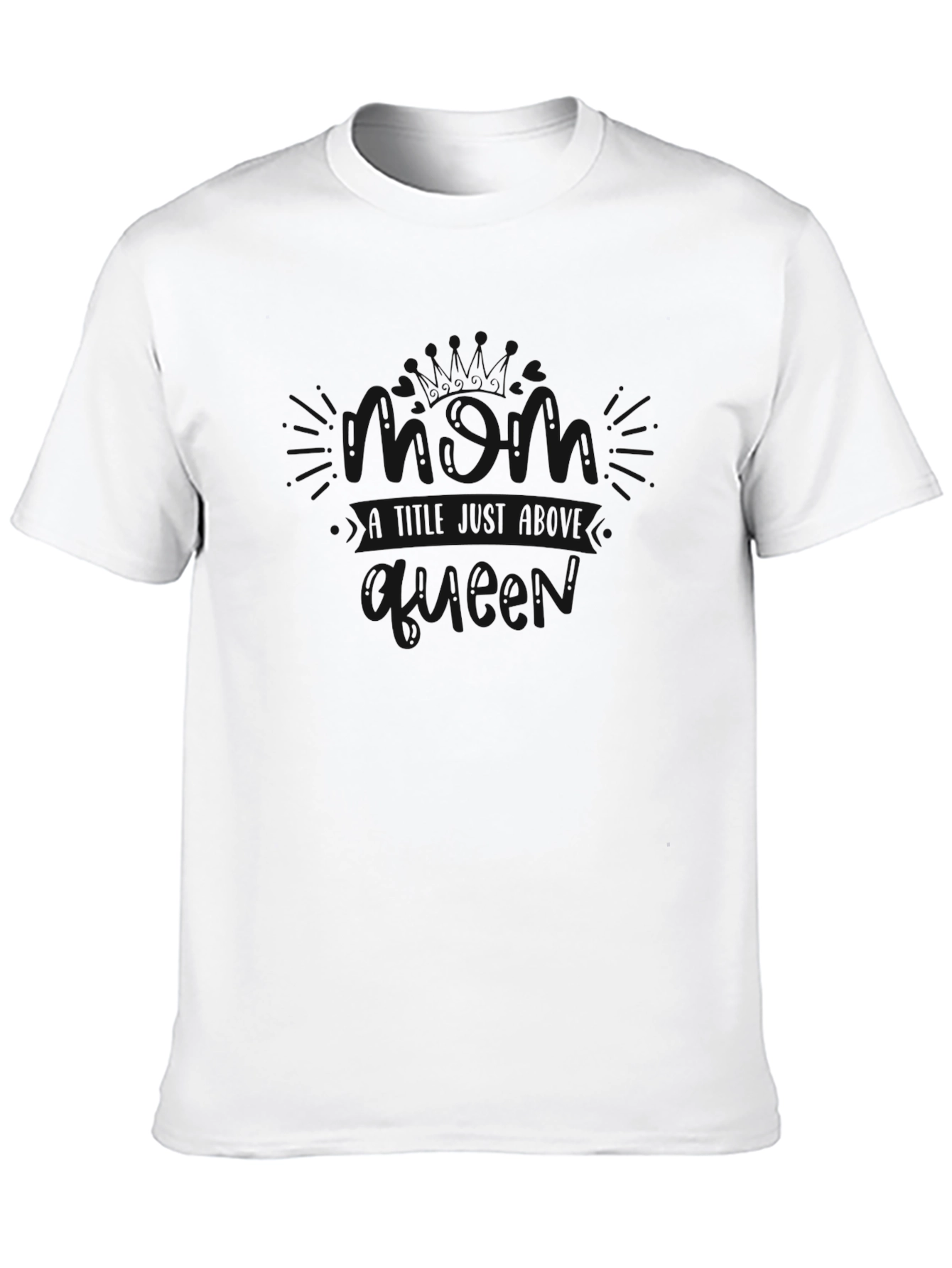 Mens Classic Black Crew Neck T-Shirt