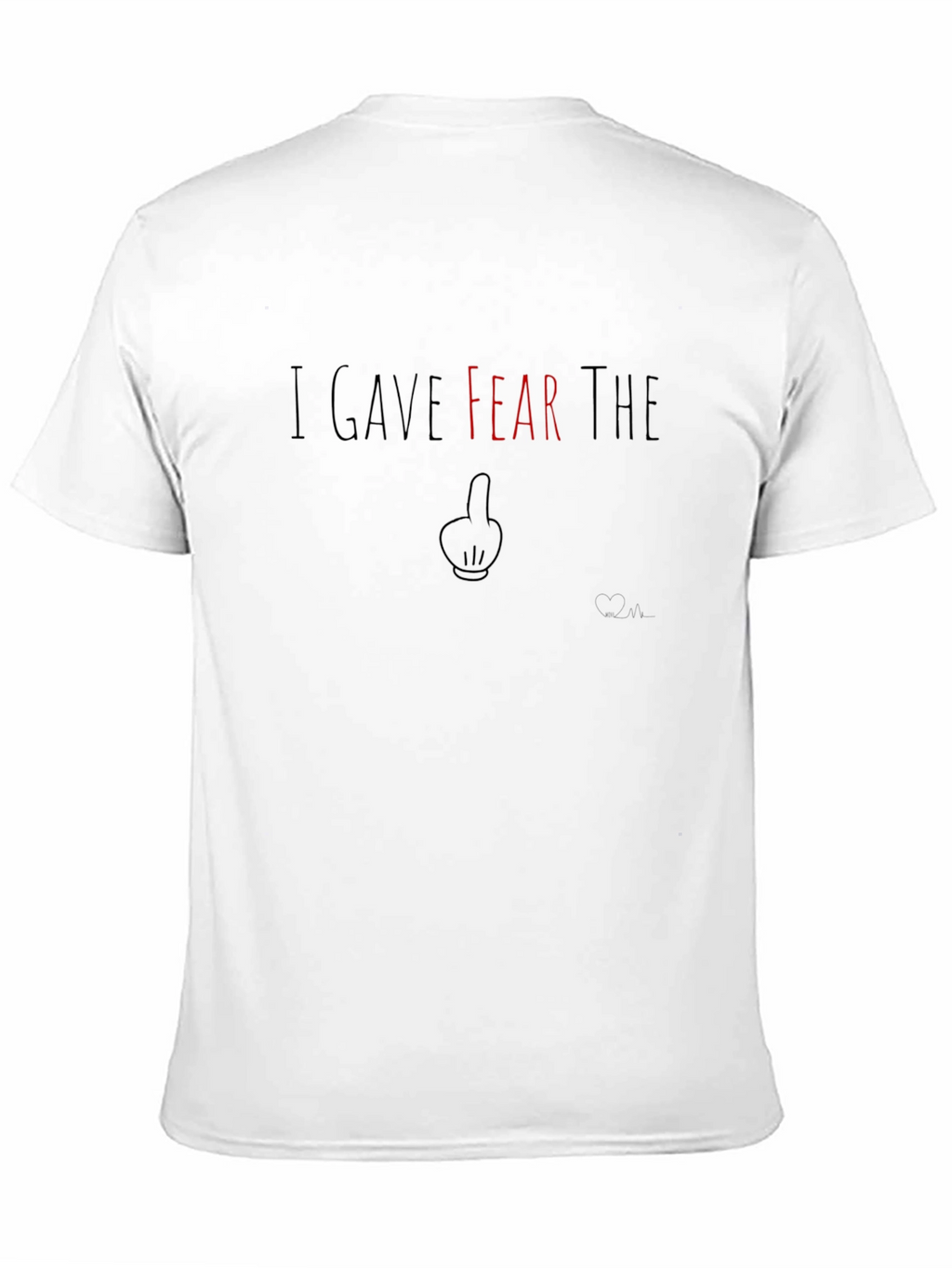 I Gave Fear the Finger Graphic Tee - Black