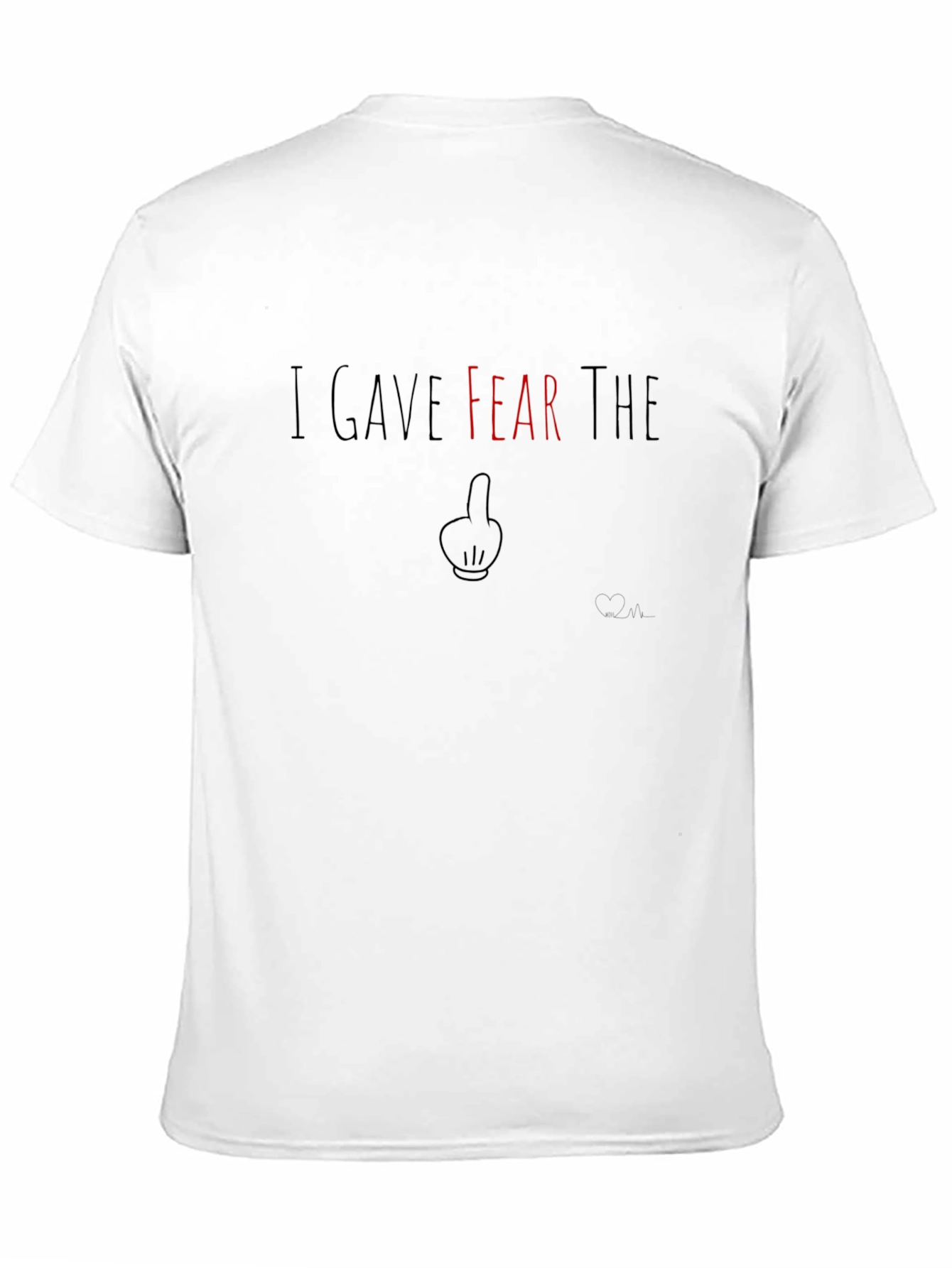 I Gave Fear the Finger Graphic Tee - Black