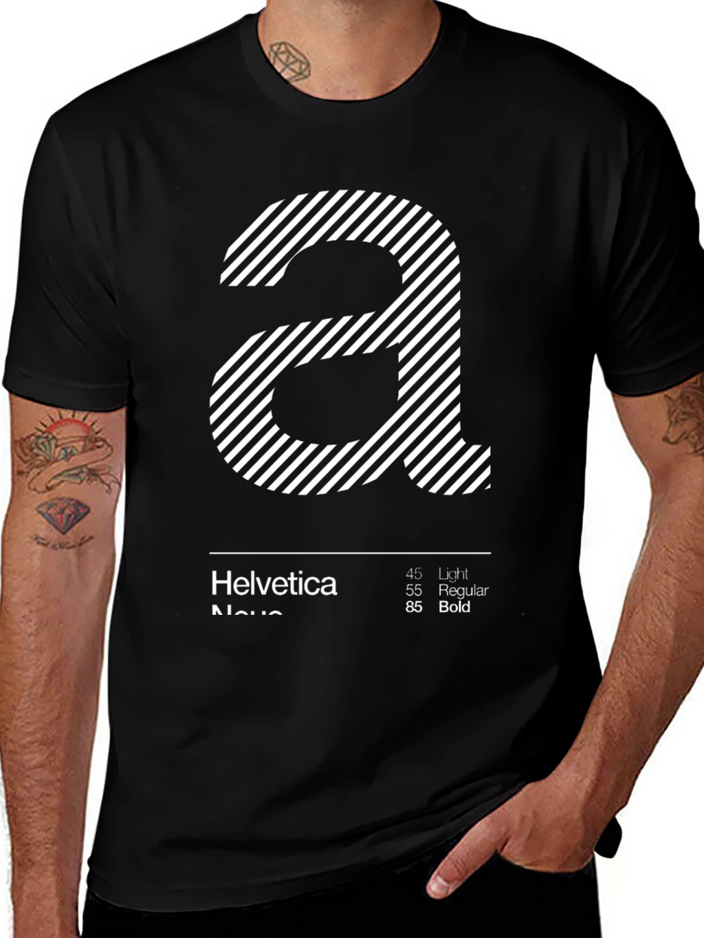 Helvetica Neue Font T-Shirt - Graphic Design Tee