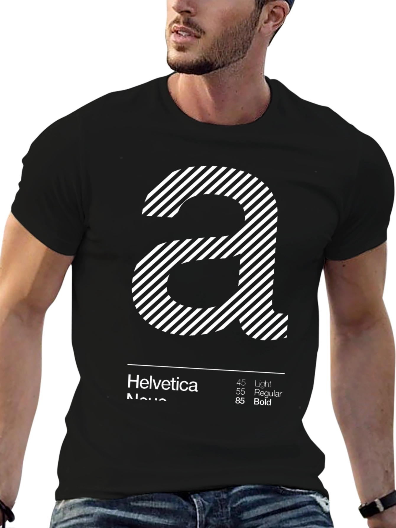 Helvetica Neue Font T-Shirt - Graphic Design Tee
