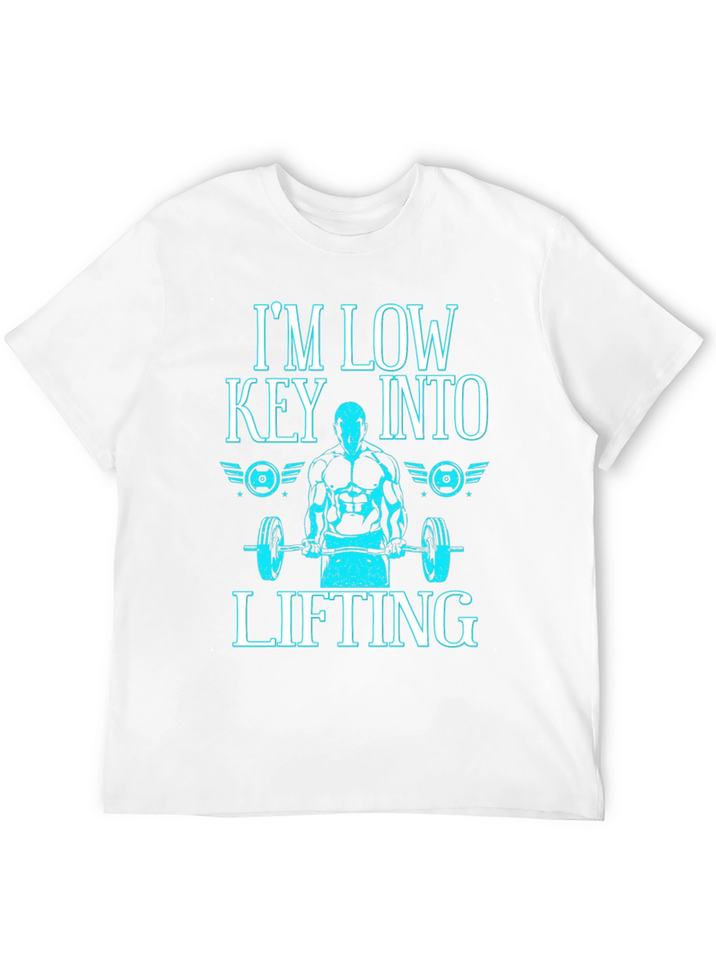 Im Low Key Into Lifting Black T-Shirt