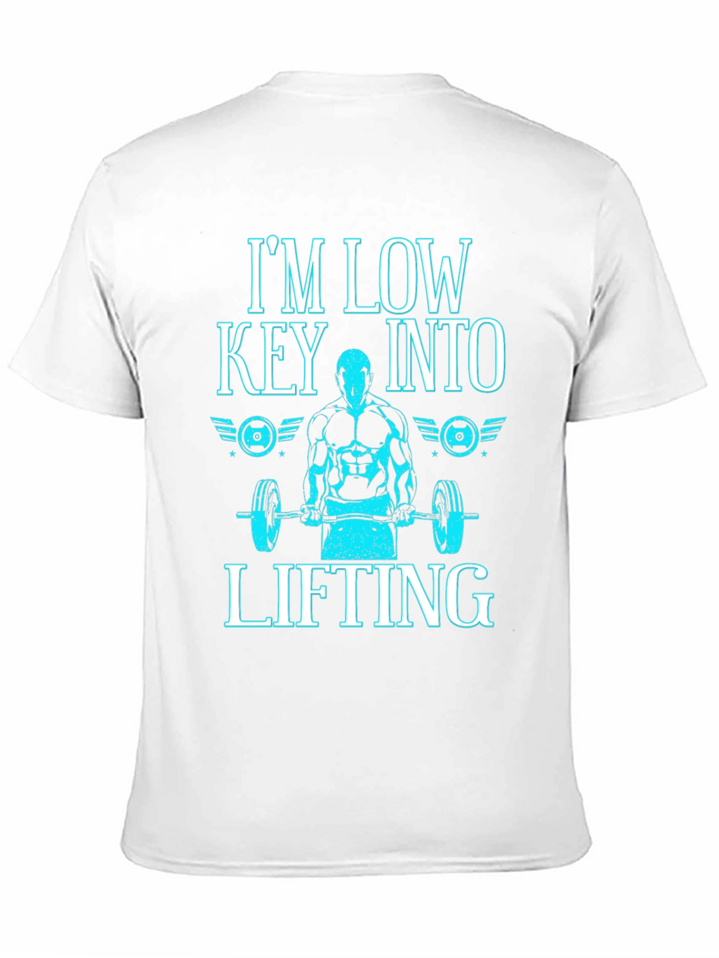 Im Low Key Into Lifting Black T-Shirt