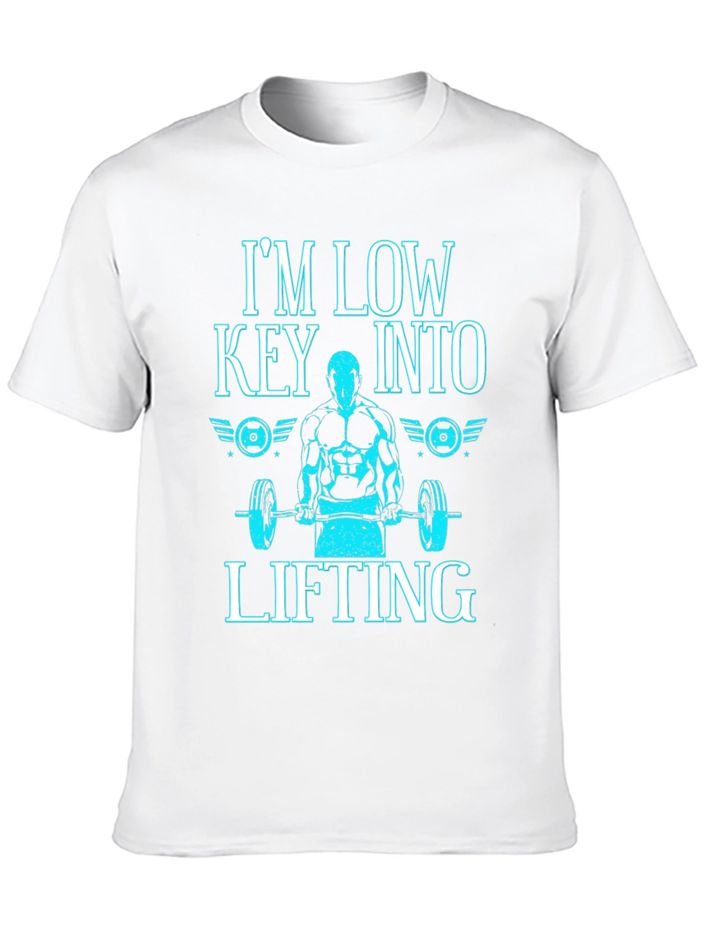 Im Low Key Into Lifting Black T-Shirt