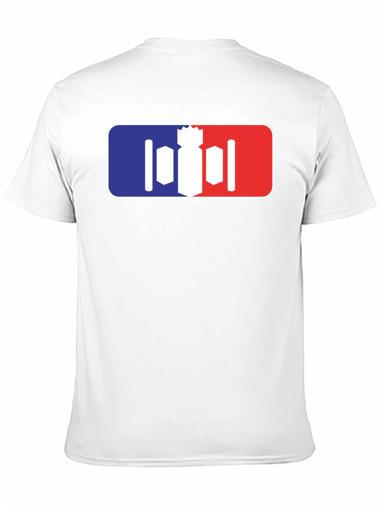 Unique Bomber T-Shirt - Red White and Blue Design