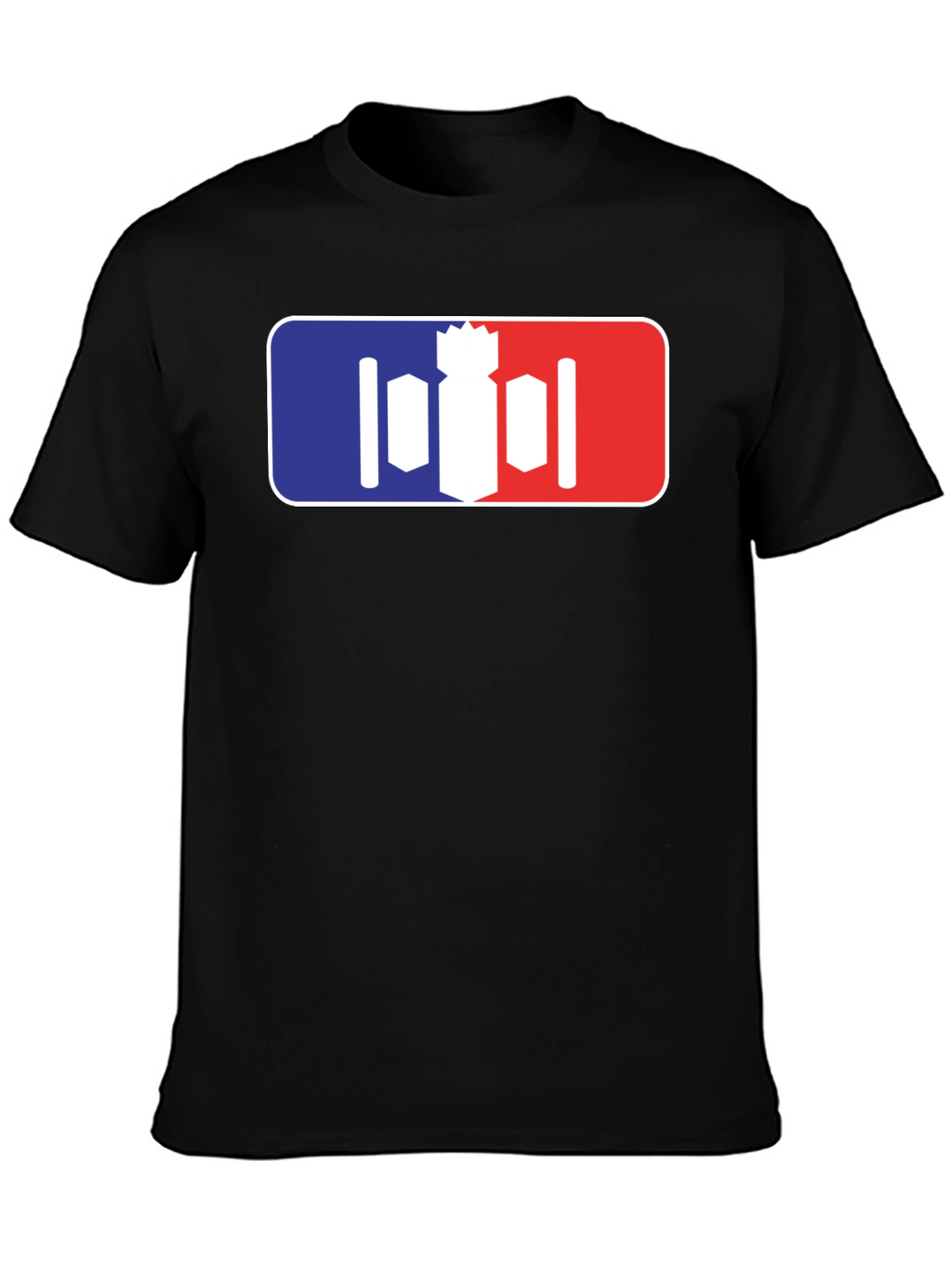 Unique Bomber T-Shirt - Red White and Blue Design