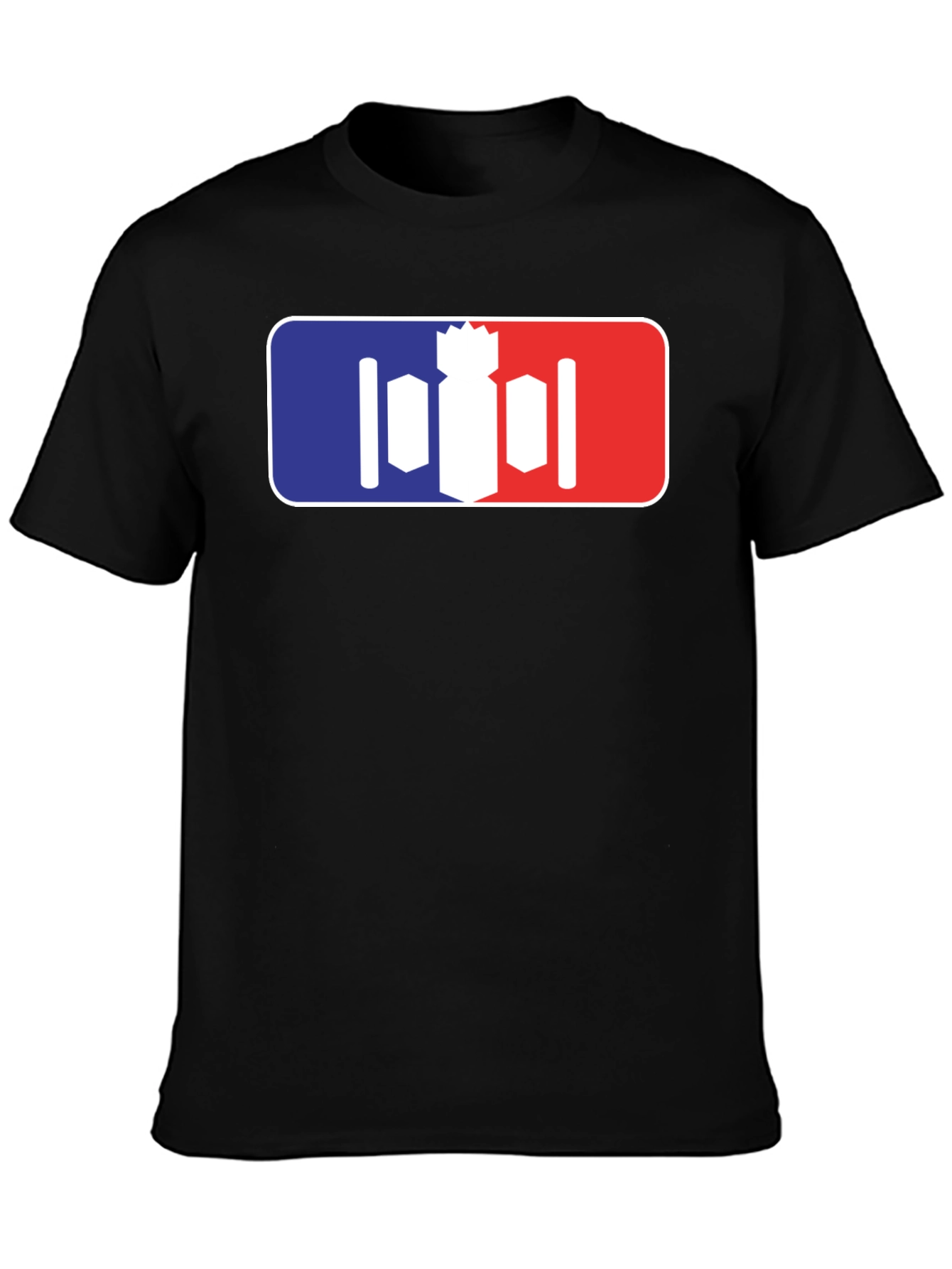 Unique Bomber T-Shirt - Red White and Blue Design