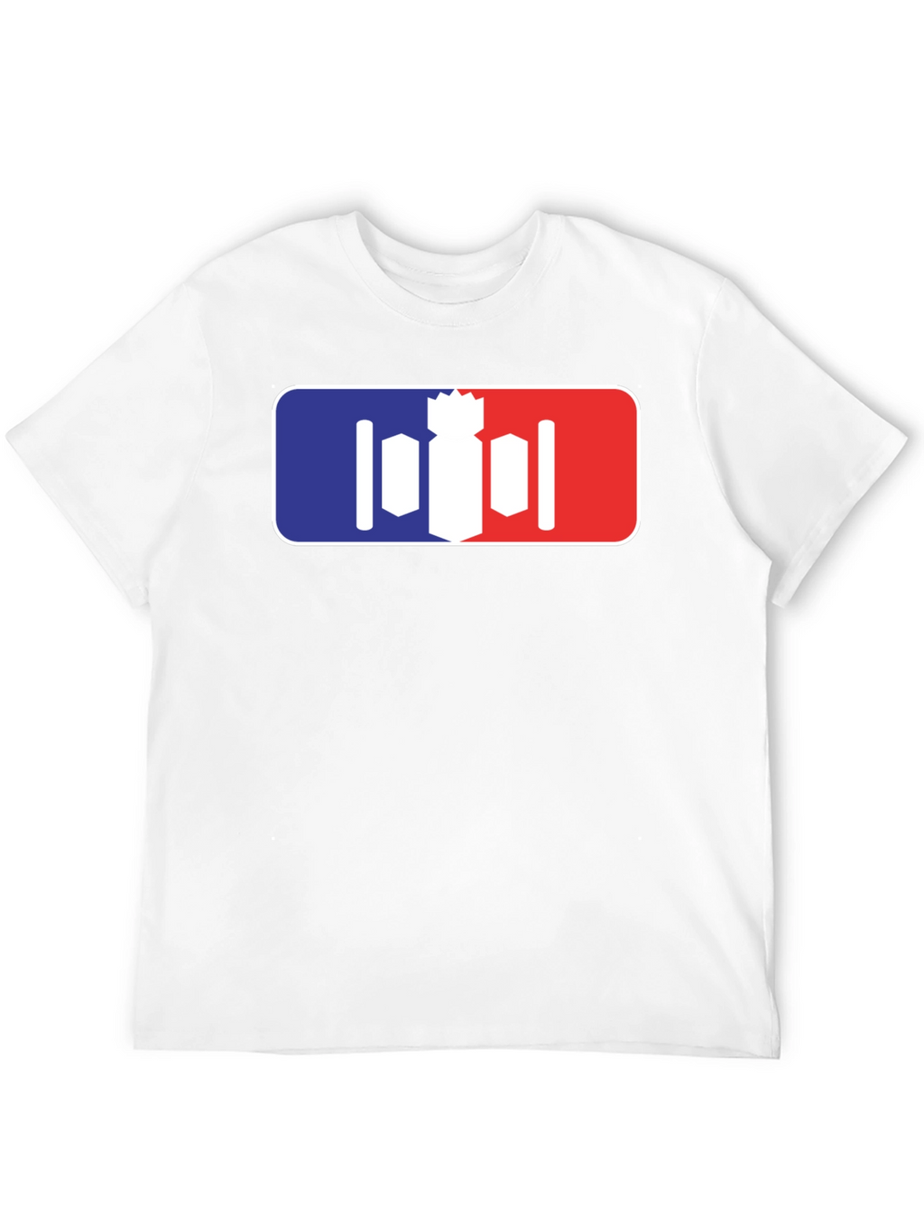 Unique Bomber T-Shirt - Red White and Blue Design