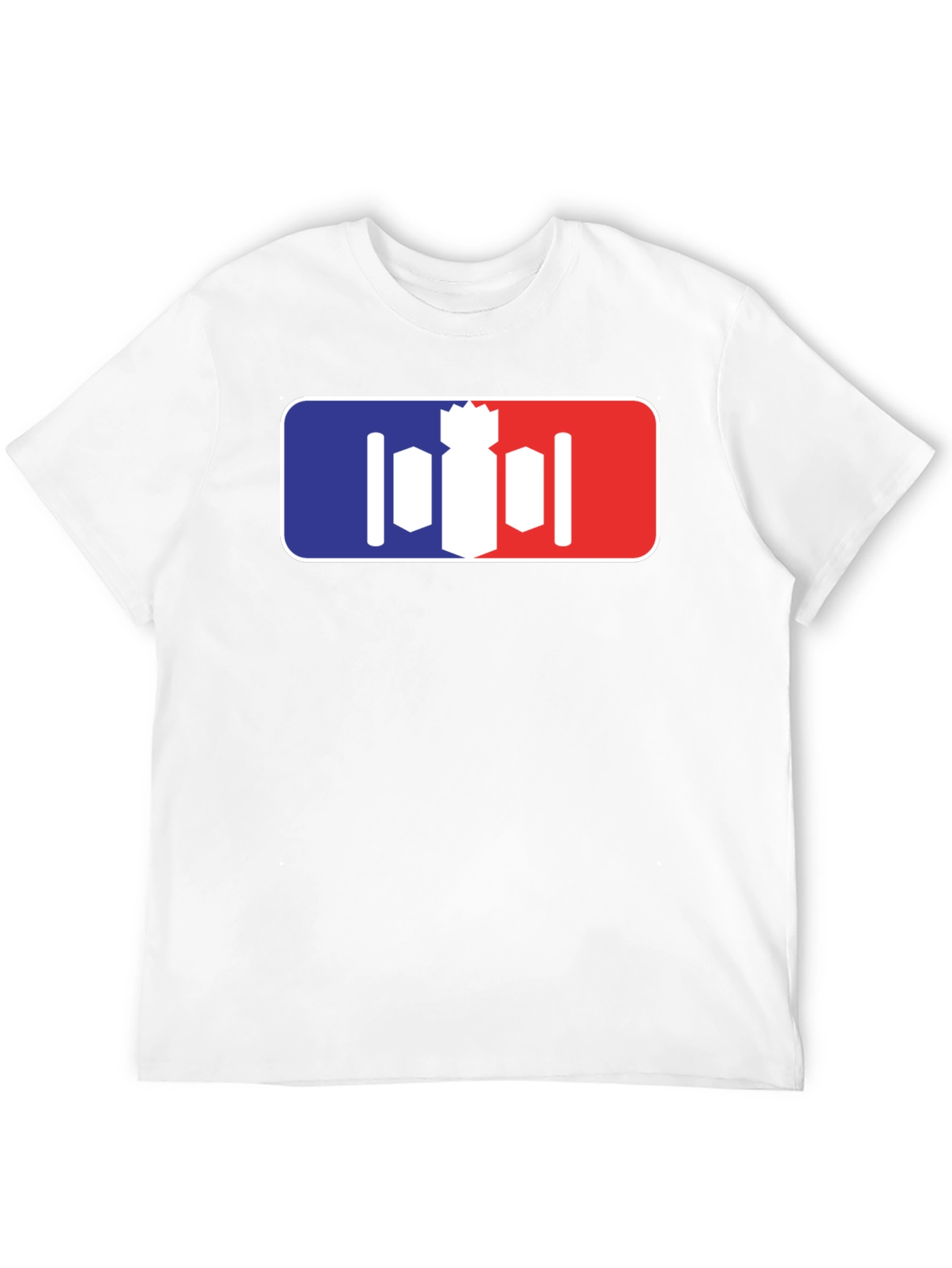 Unique Bomber T-Shirt - Red White and Blue Design
