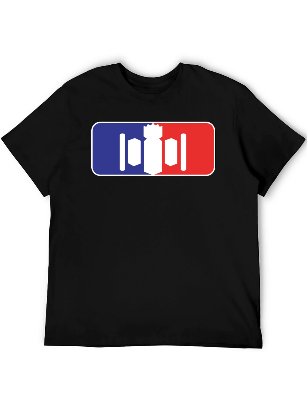 Unique Bomber T-Shirt - Red White and Blue Design