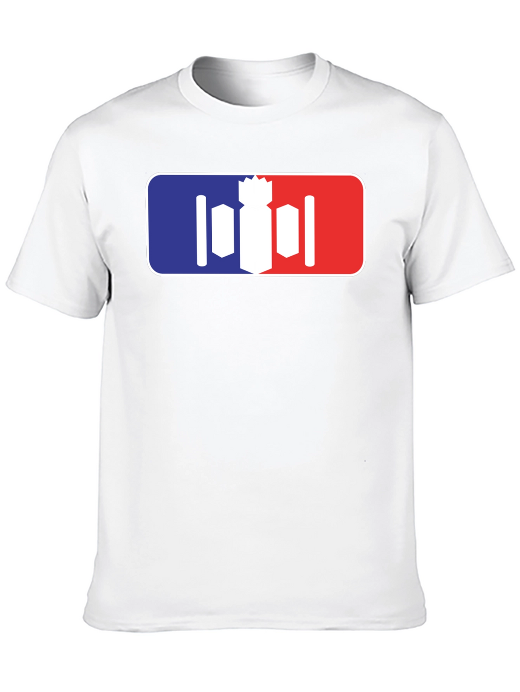 Unique Bomber T-Shirt - Red White and Blue Design
