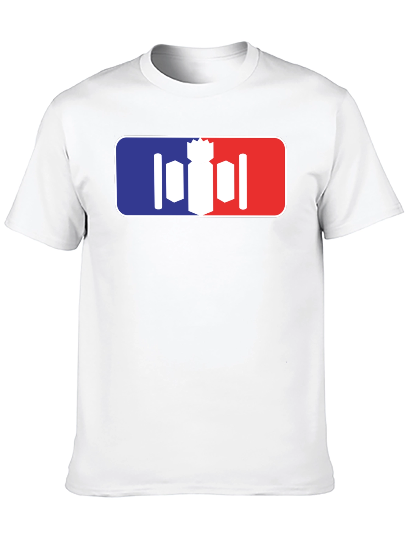 Unique Bomber T-Shirt - Red White and Blue Design