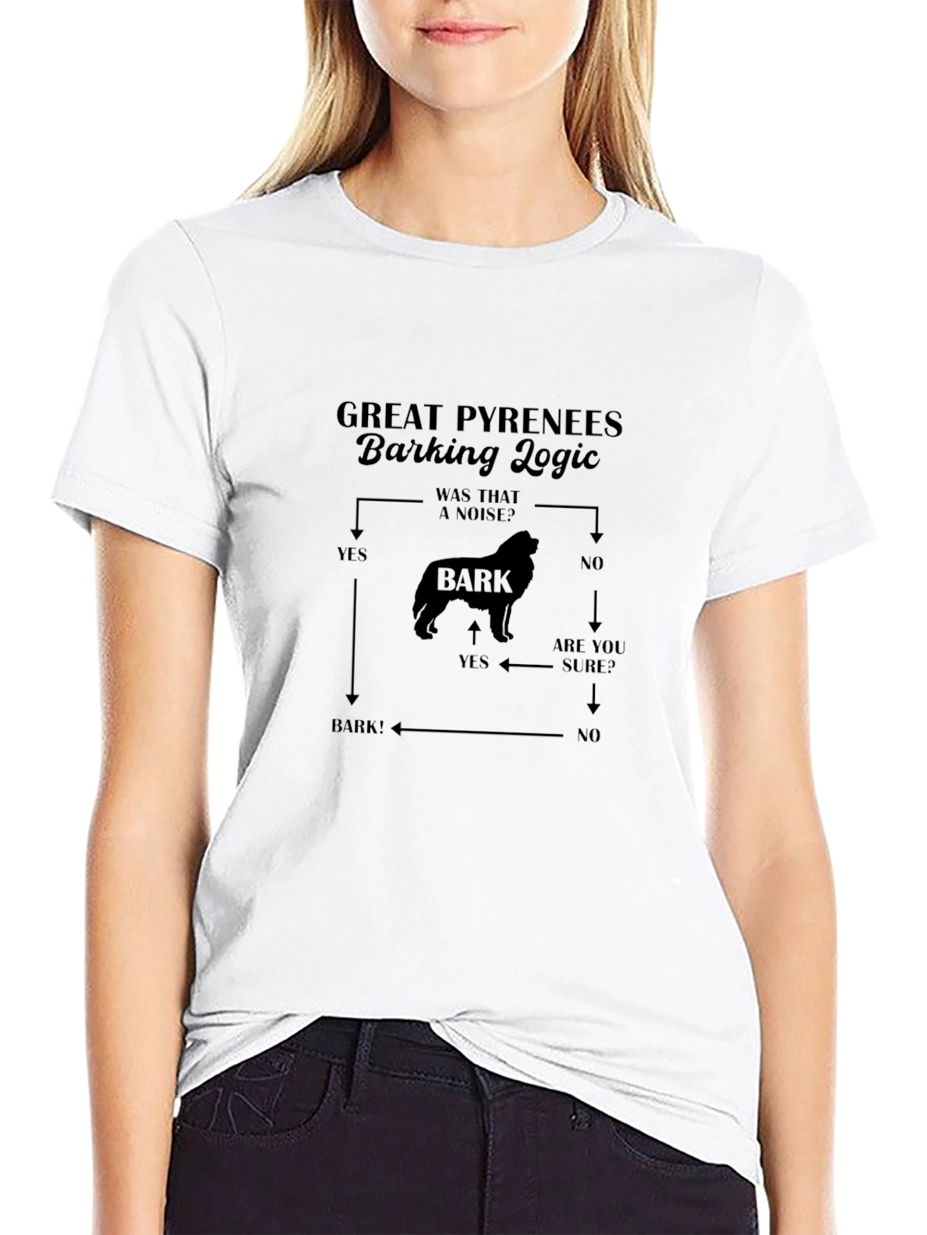 Great Pyrenees Barking Logic T-Shirt