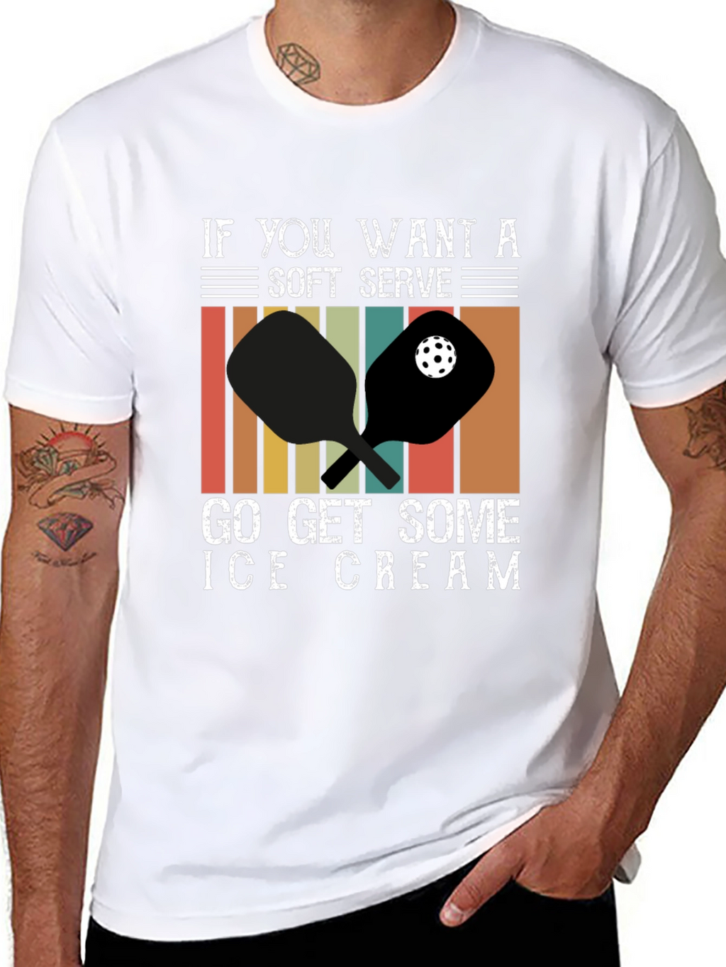 Soft Serve Ice Cream Pickleball T-Shirt