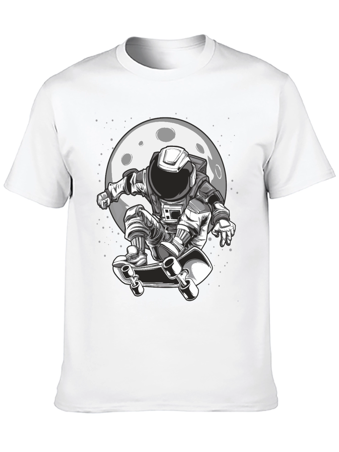 Astronaut Skateboarder Graphic Tee