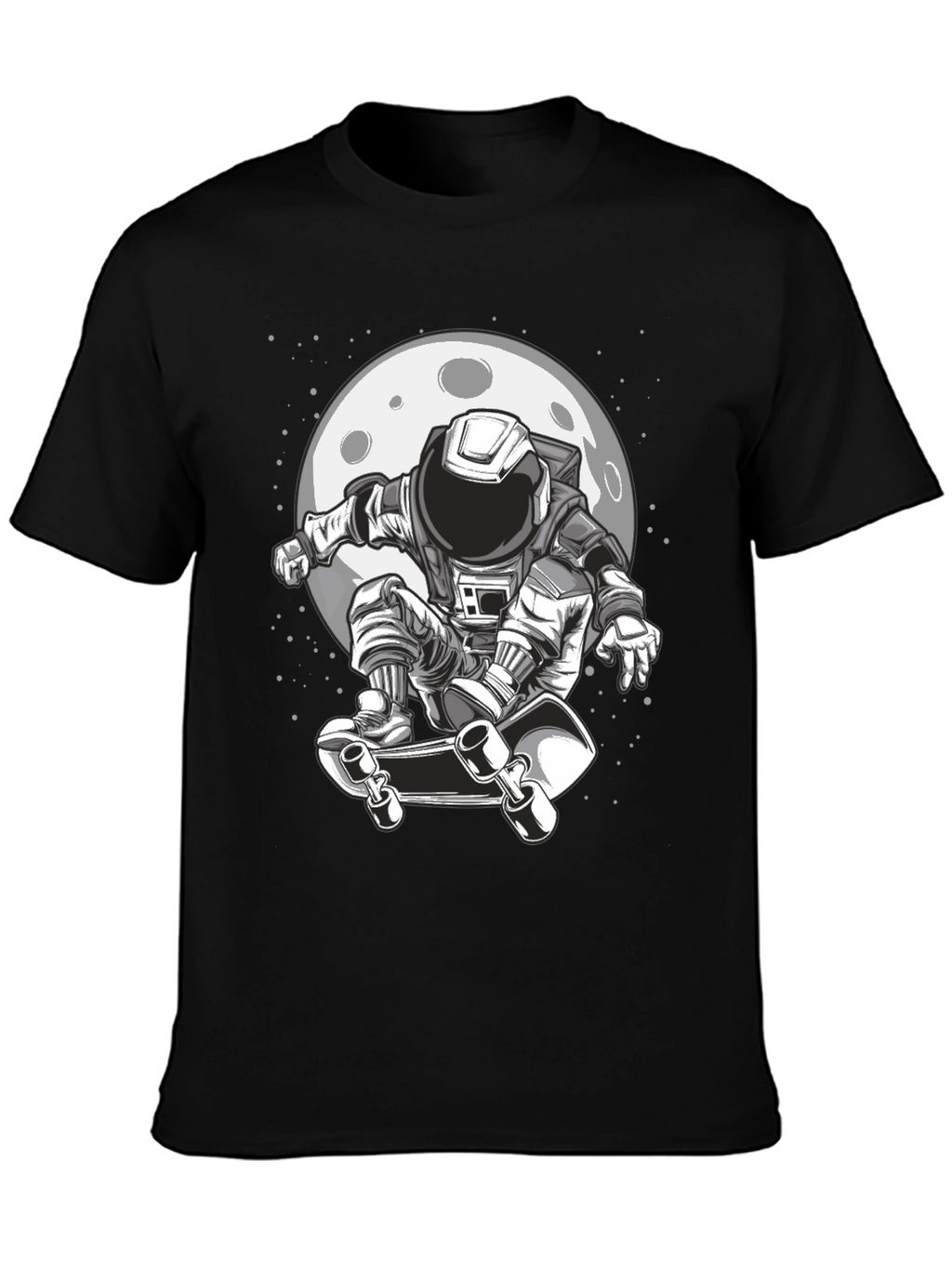 Astronaut Skateboarder Graphic Tee