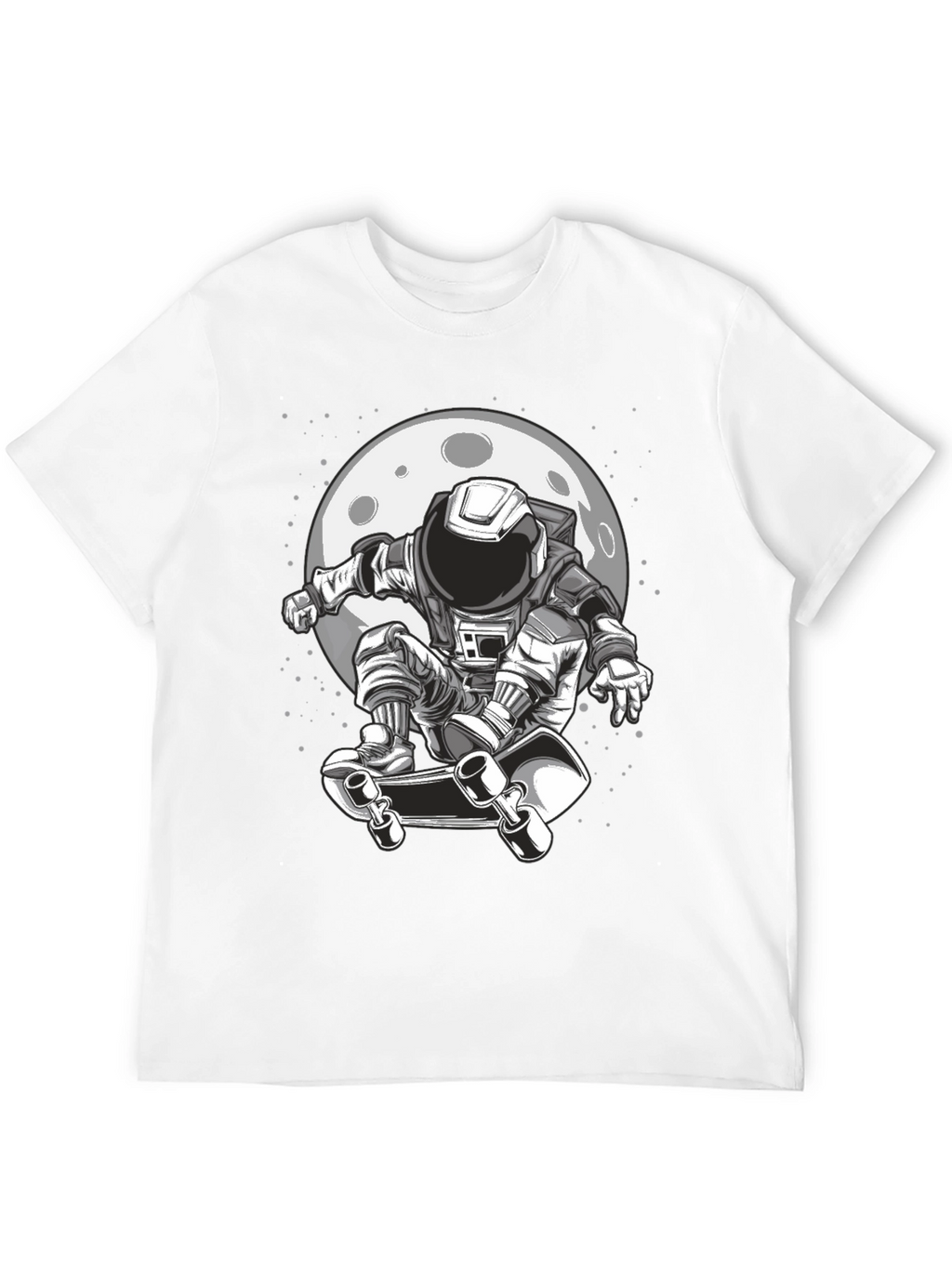 Astronaut Skateboarder Graphic Tee