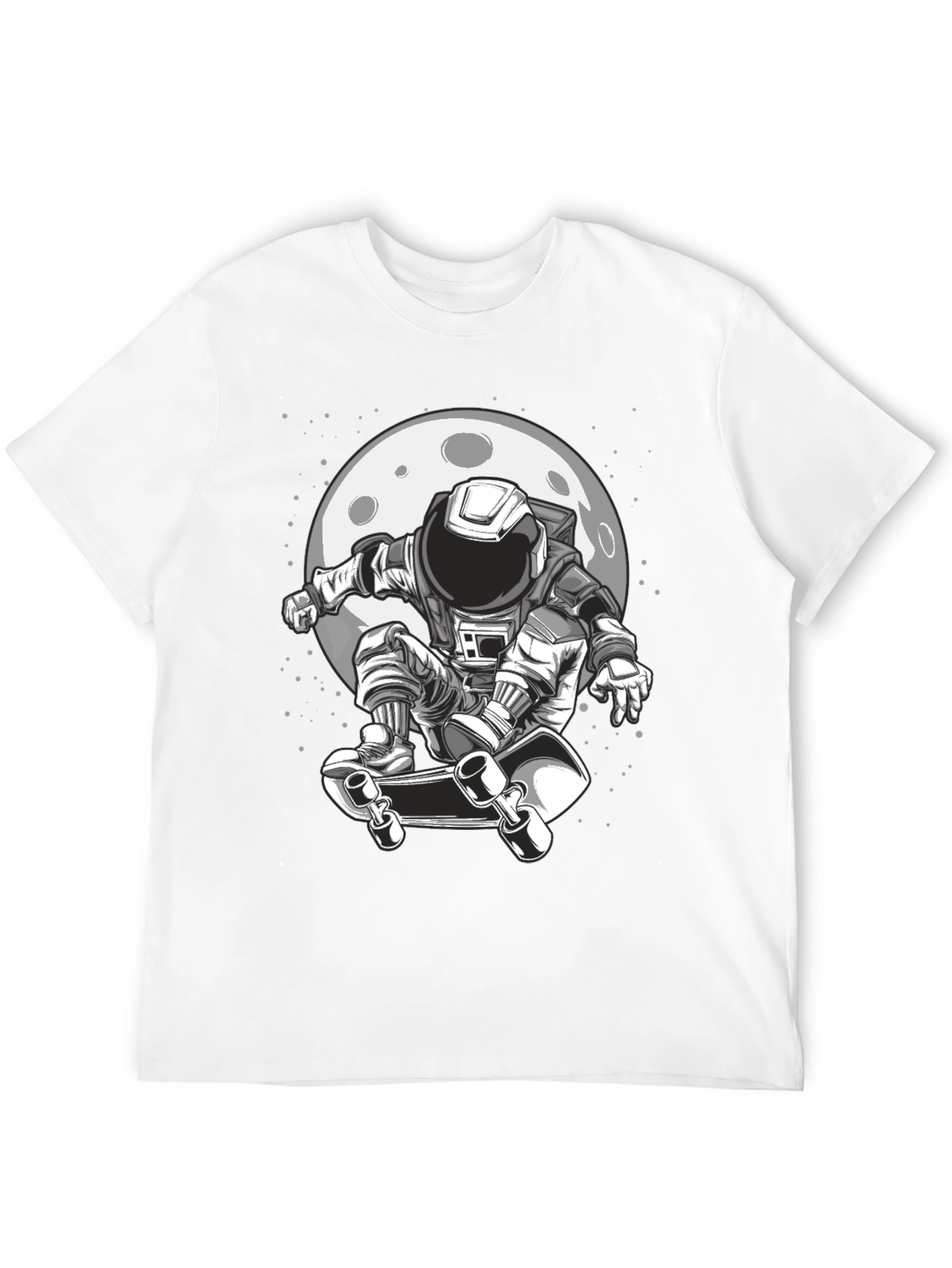 Astronaut Skateboarder Graphic Tee