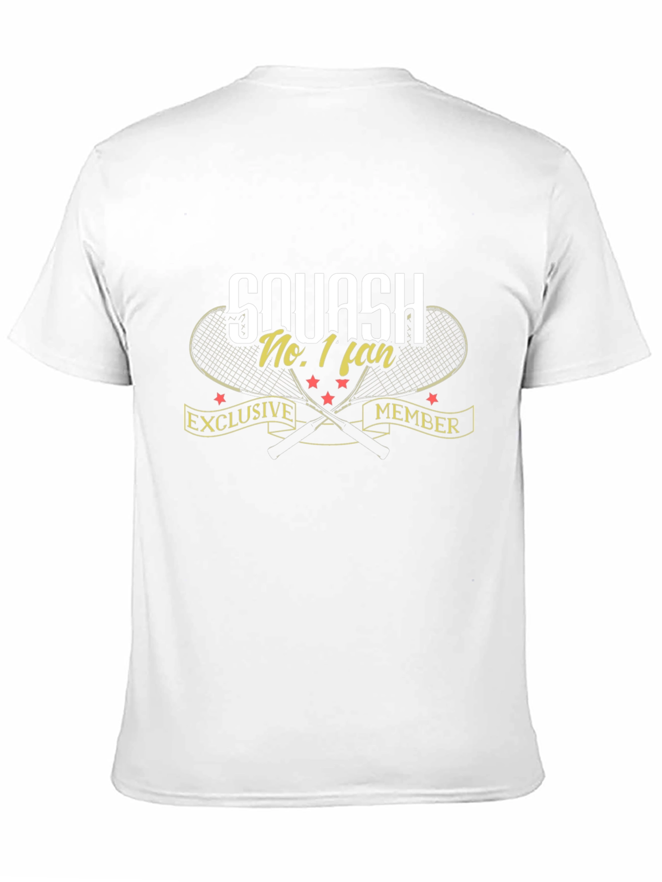 Squash No. 1 Fan Black T-Shirt Exclusive Member Design