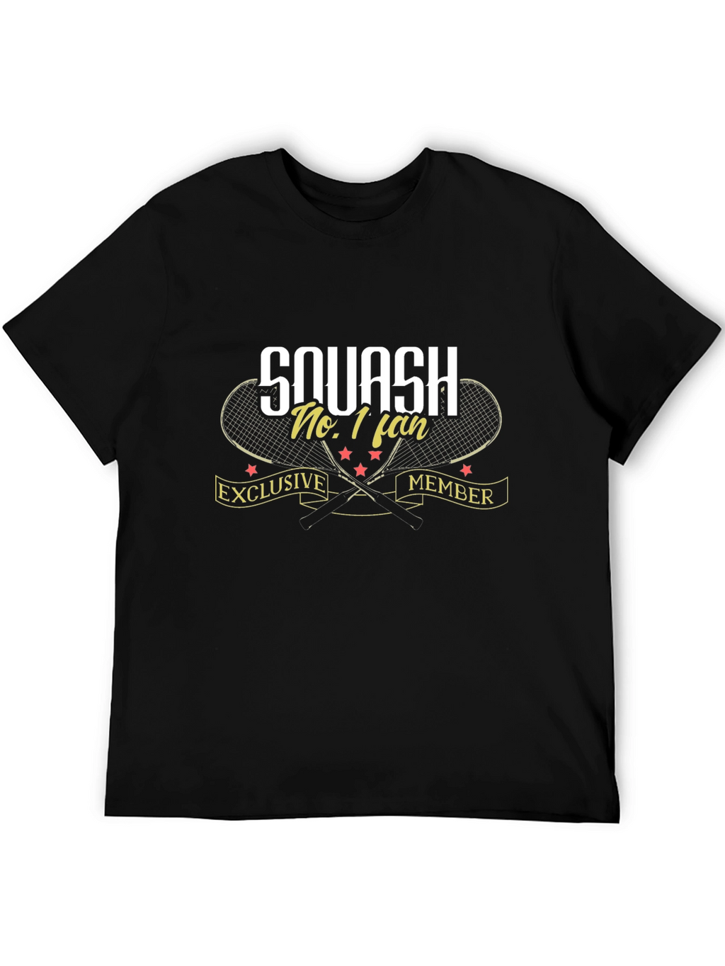 Squash No. 1 Fan Black T-Shirt Exclusive Member Design