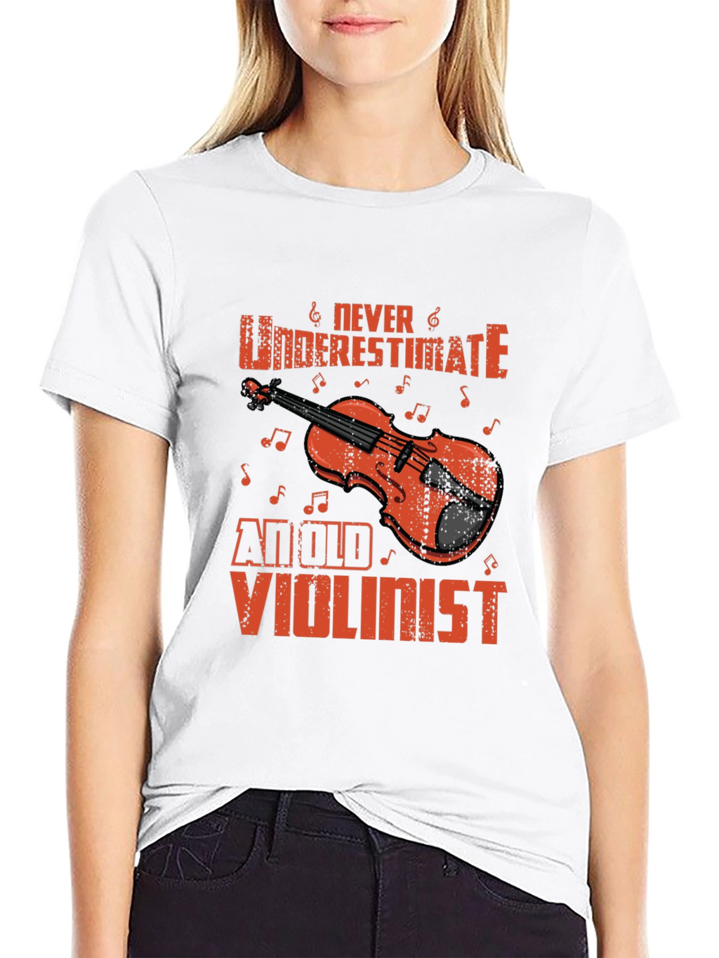 Never Underestimate an Old Violinist T-Shirt